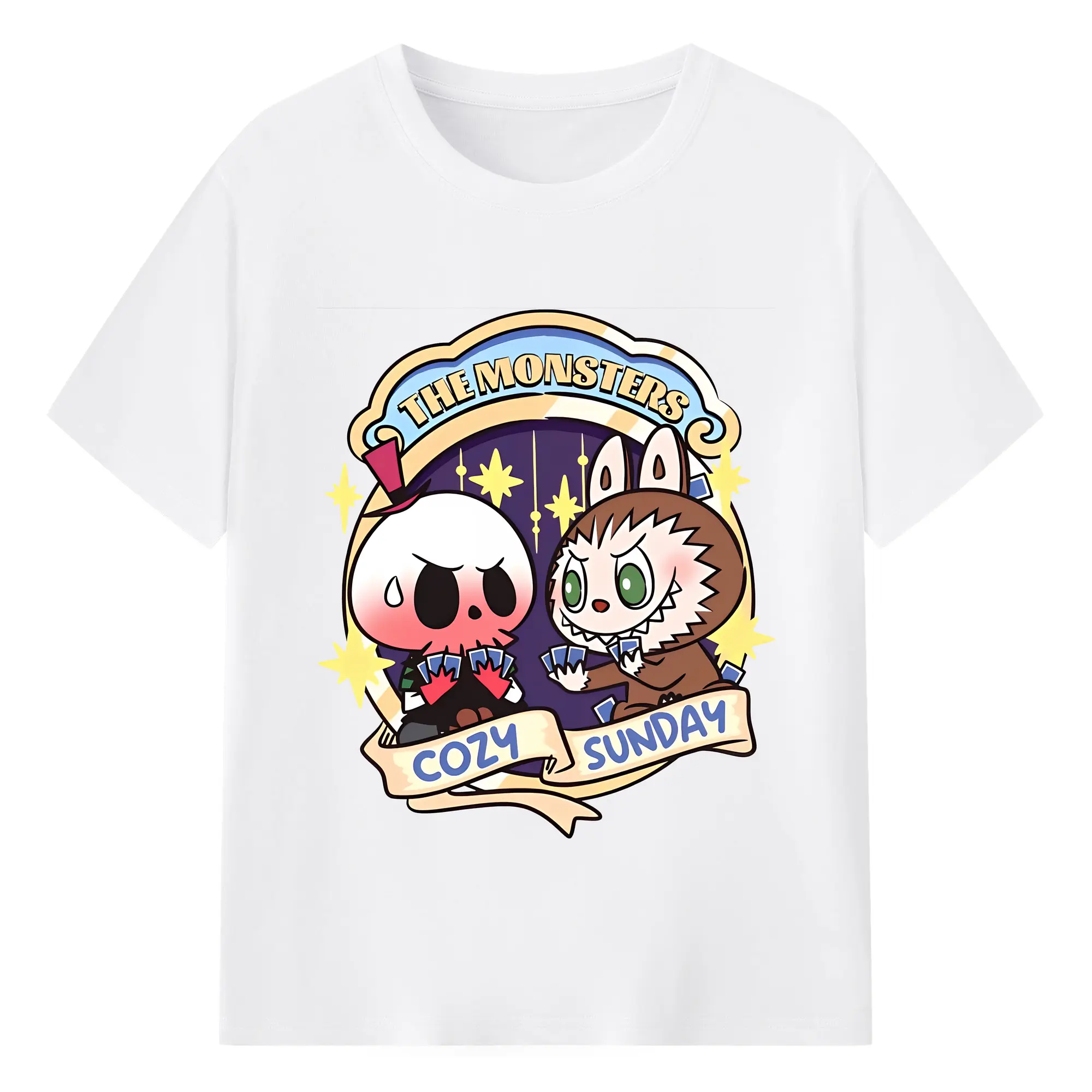 ラブブ グッズ モココ - 綿100％ 半袖Tシャツ ・ フロントプリント ・ 快適 通気性 ・ 日常使い 散歩 スポーツ用