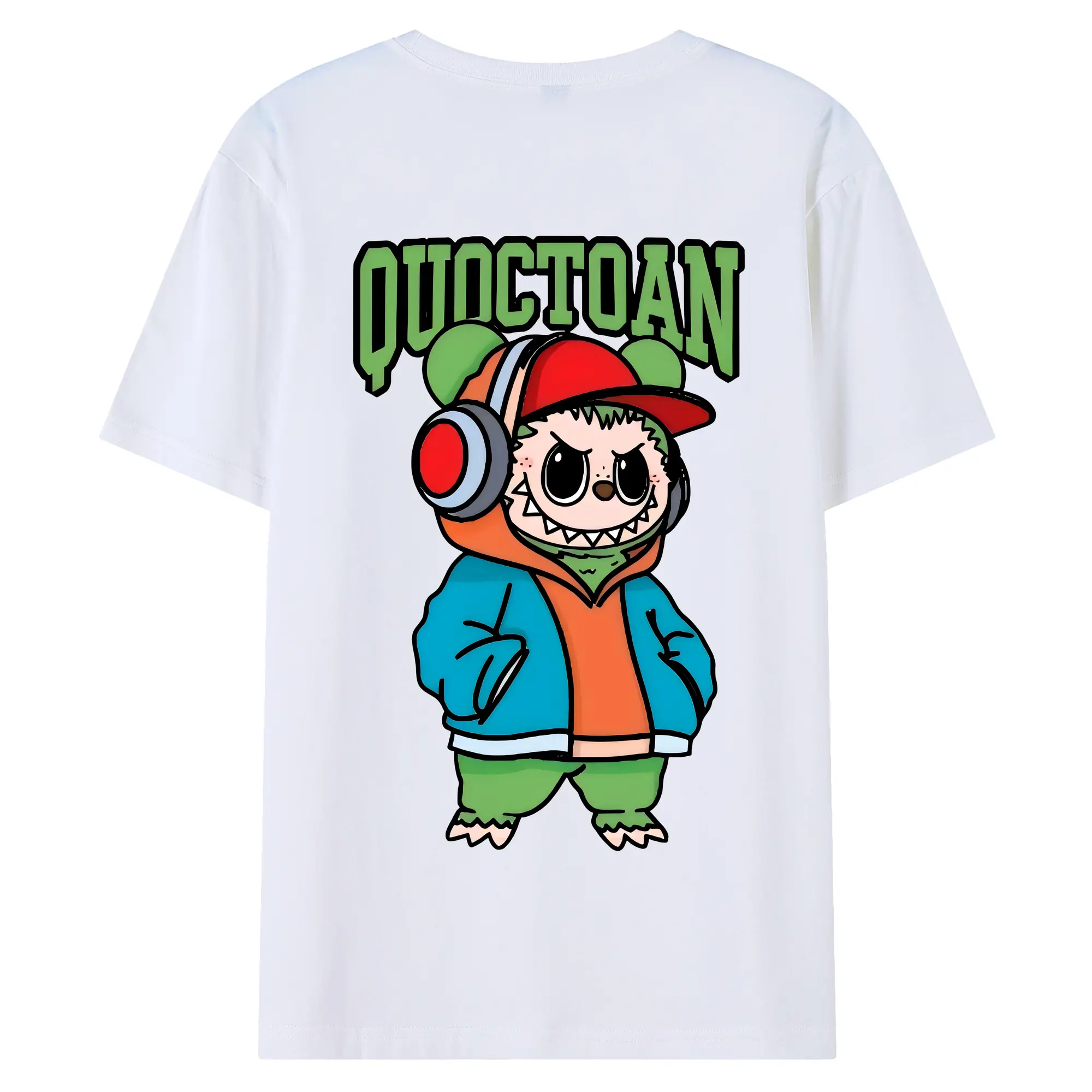 ラブブ グッズ モココ - 綿100％ 半袖Tシャツ ・ バックプリント ・ 快適 通気性 ・ 日常使い 散歩 スポーツ用