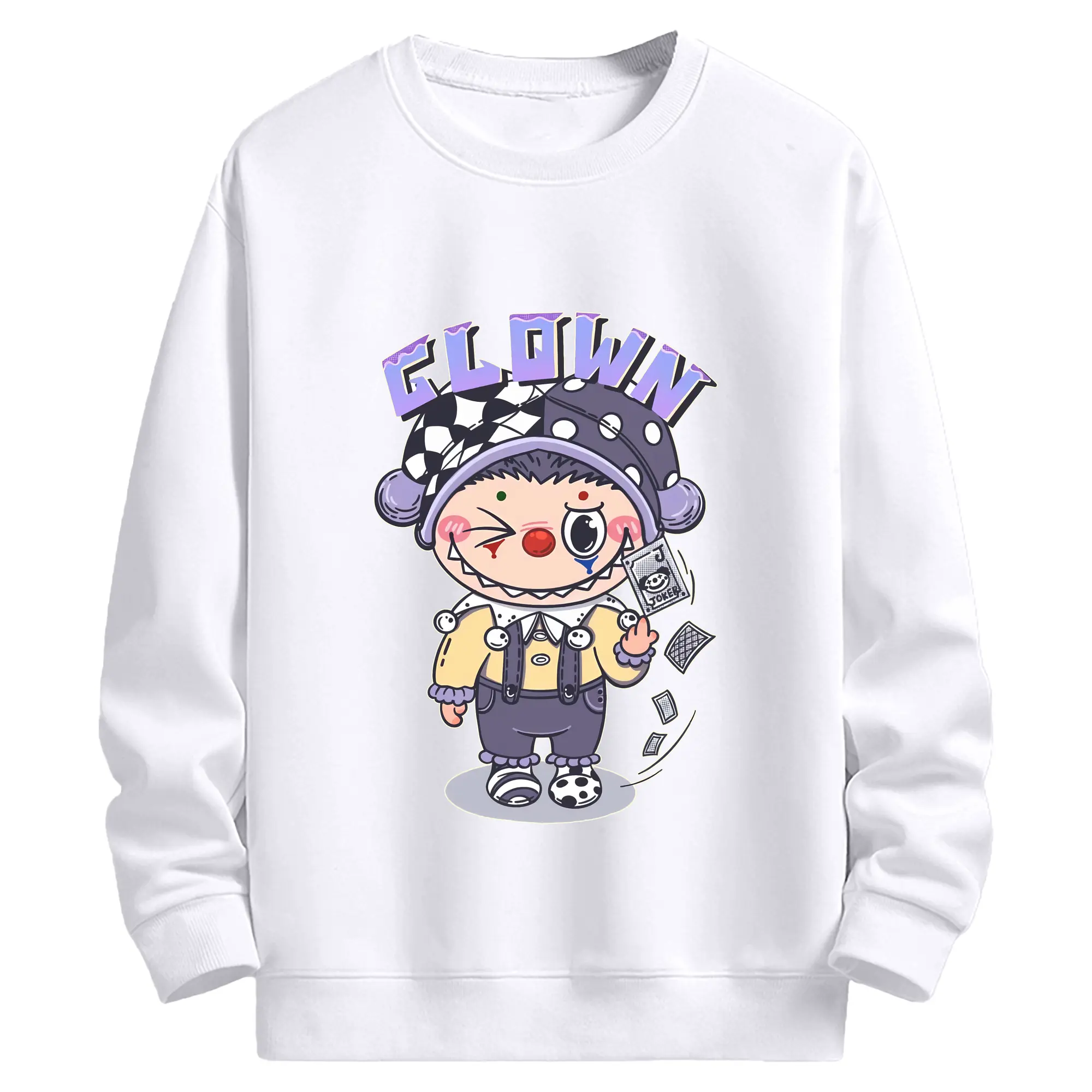 ラブブ グッズ モココ - 高品質 クルーネック スウェット ・ コットン59％ ポリエステル41％ ・ ユニセックス 長袖 トレーナー ・ カジュアル デイリー スポーツ 散歩用