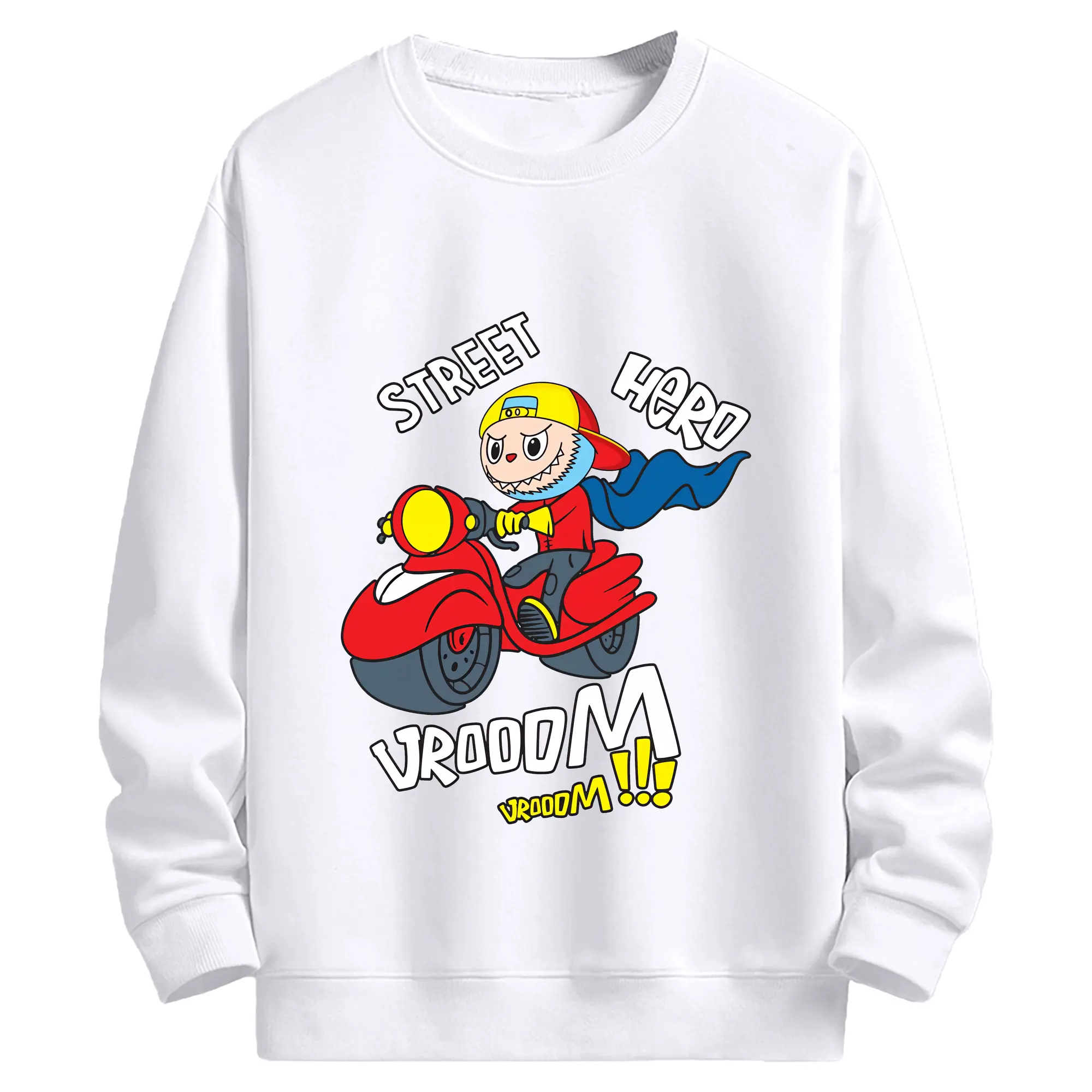 ラブブ グッズ モココ - 高品質 クルーネック スウェット ・ コットン59％ ポリエステル41％ ・ ユニセックス 長袖 トレーナー ・ カジュアル デイリー スポーツ 散歩用