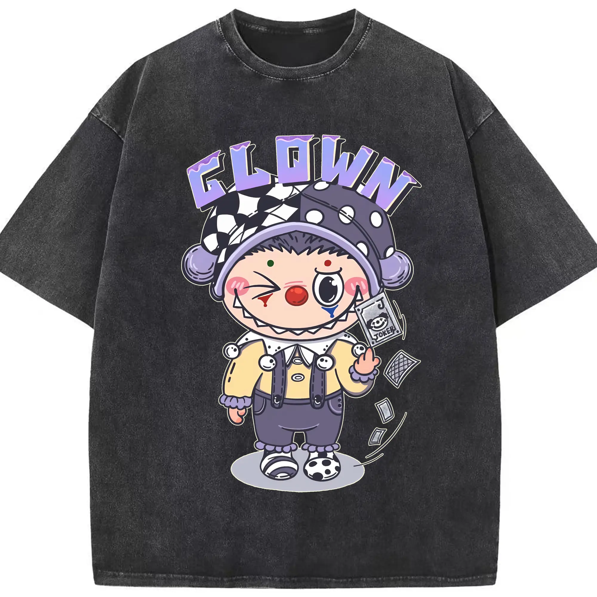 ラブブ グッズ モココ - 綿100％ ヴィンテージ風 半袖Tシャツ ・ フロントプリント ・ 柔らか肌触り ・ 通気性 快適 ・ スポーツ カジュアル 外出用