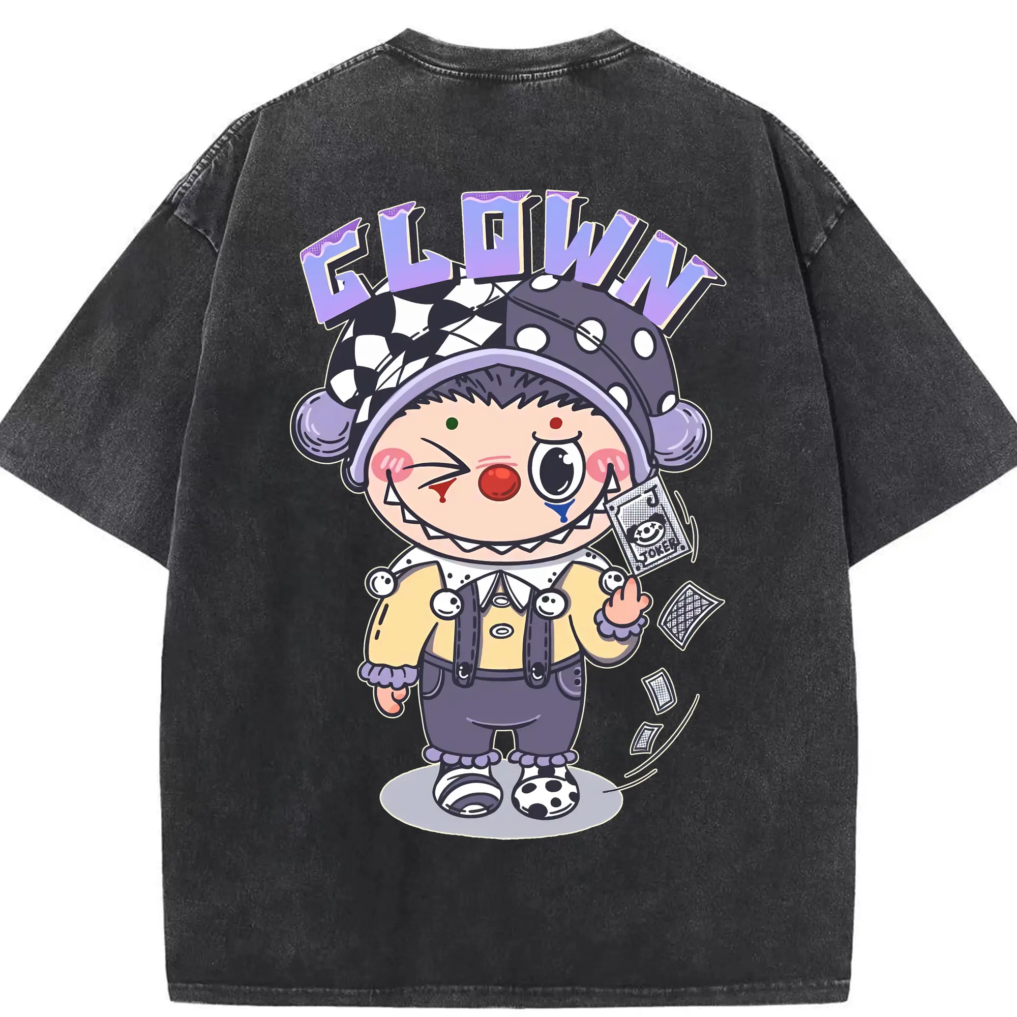 ラブブ グッズ モココ - 綿100％ ヴィンテージ風 半袖Tシャツ ・ 背面プリント ・ 柔らか肌触り ・ 通気性 快適 ・ スポーツ カジュアル 外出用