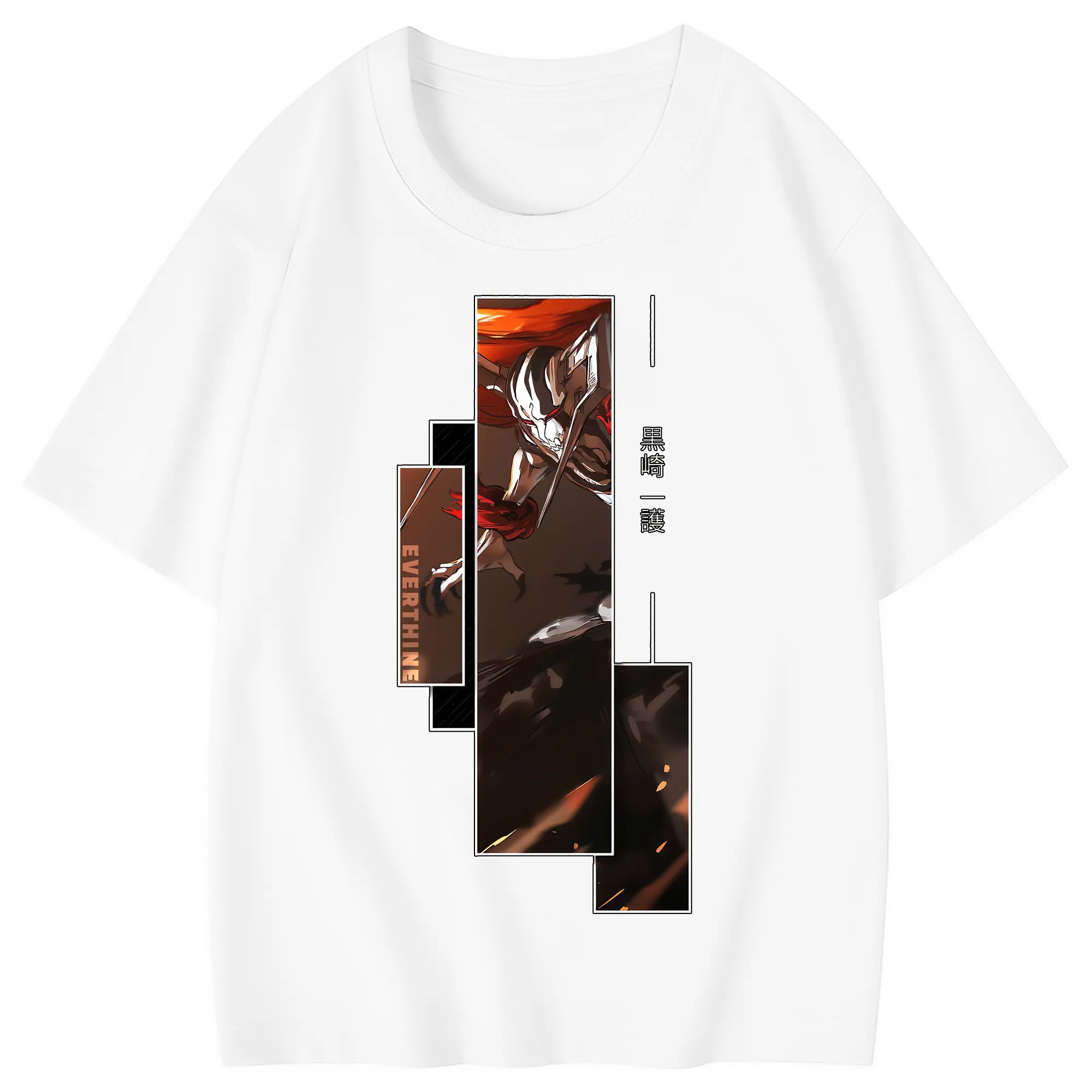ブリーチ グッズ 黒崎 一護 - 綿100％ キッズTシャツ ・ フロントプリント ・ 快適 通気性 ・ スポーツ カジュアル 散歩用