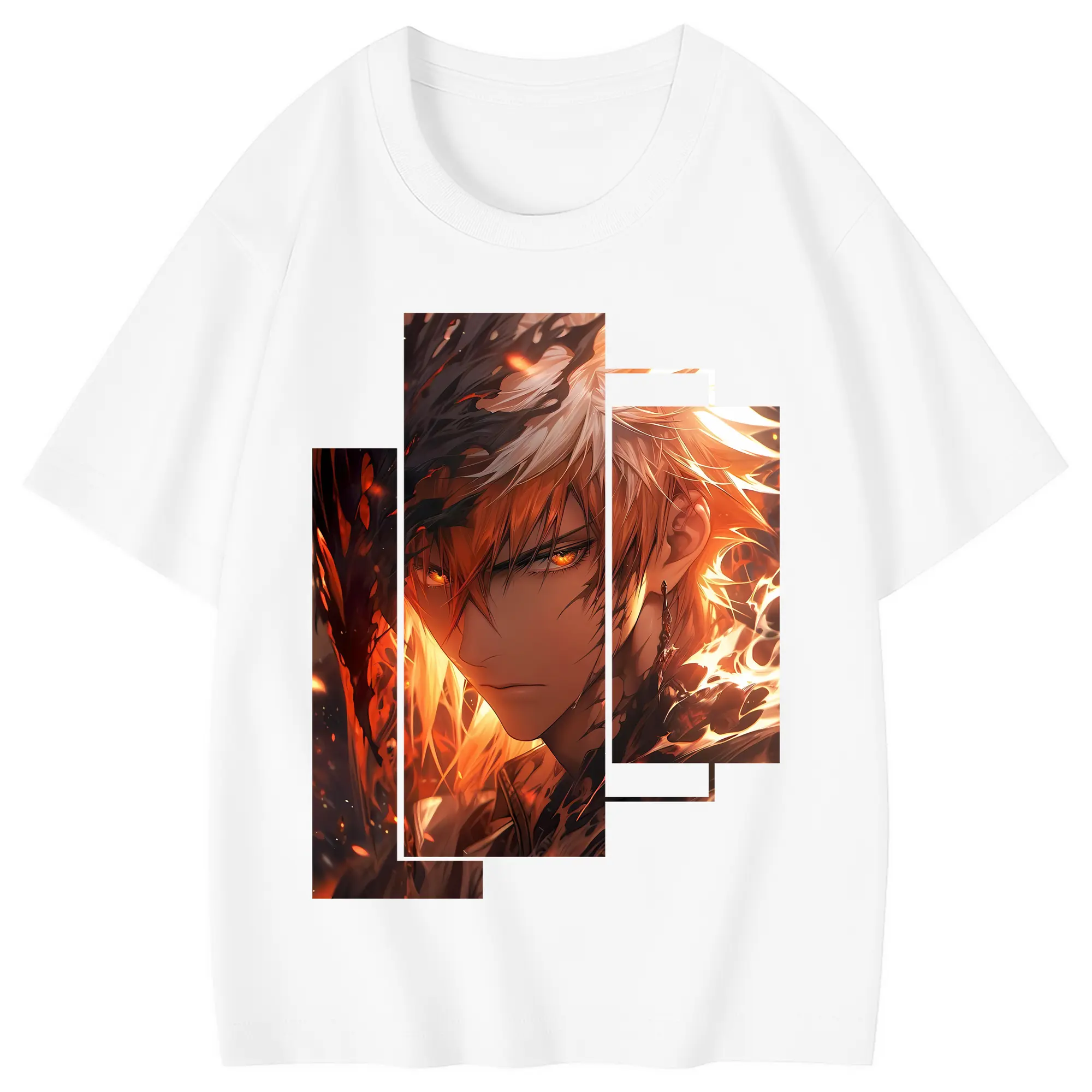 ブリーチ グッズ 黒崎 一護 - 綿100％ キッズTシャツ ・ フロントプリント ・ 快適 通気性 ・ スポーツ カジュアル 散歩用