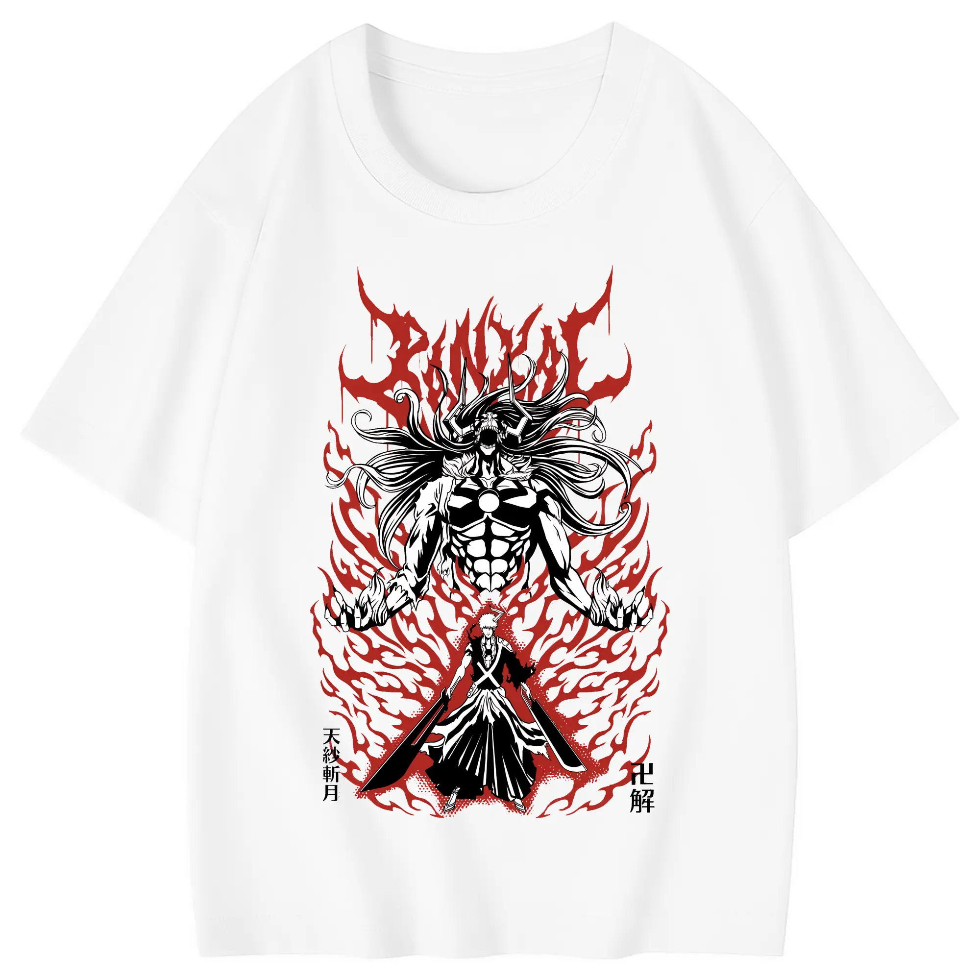 ブリーチ グッズ 黒崎 一護 - 綿100％ キッズTシャツ ・ フロントプリント ・ 快適 通気性 ・ スポーツ カジュアル 散歩用