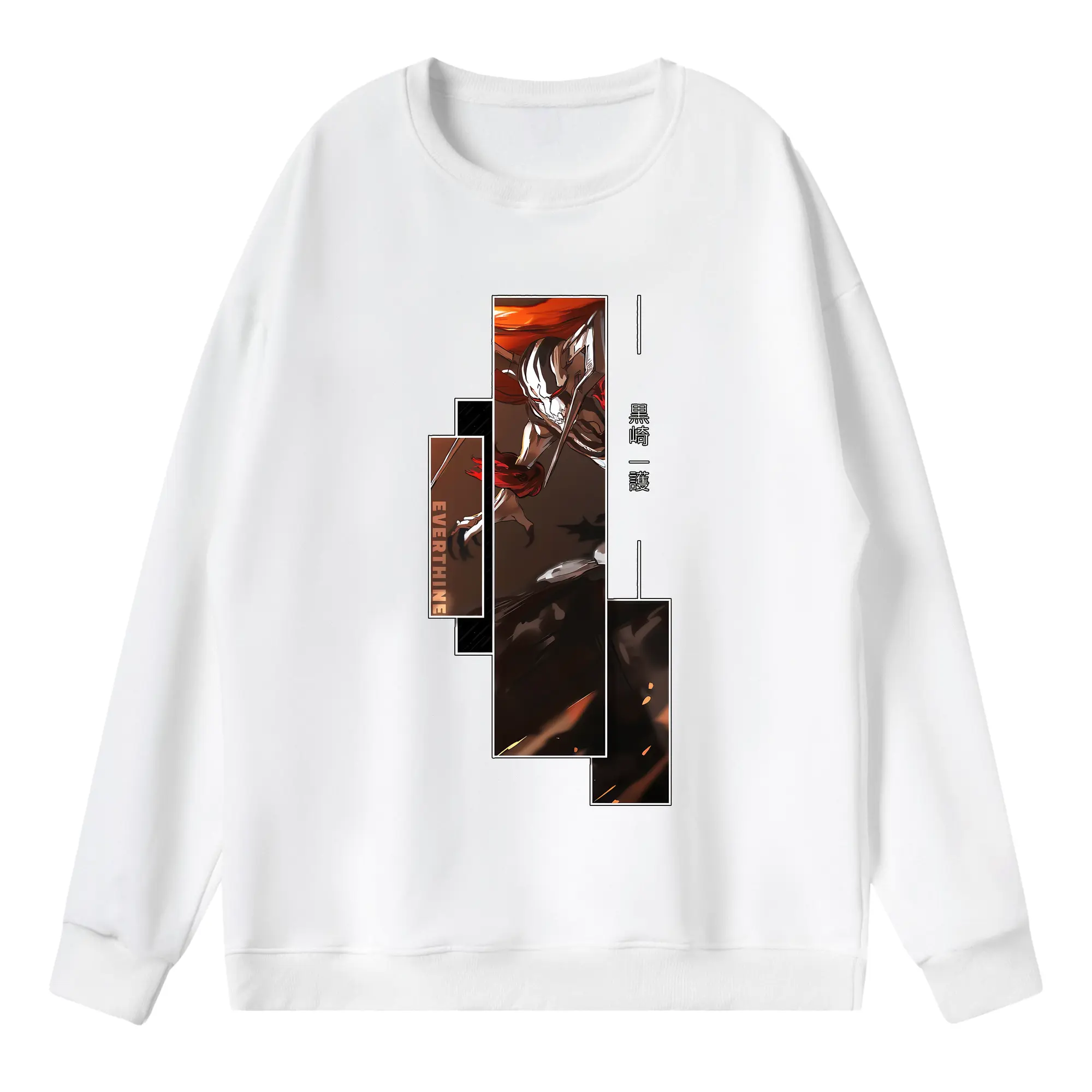 ブリーチ グッズ 黒崎 一護 - 薄手 クルーネック スウェット 裏毛260g · ポリエステル 春秋向け カジュアル 男女兼用 · トレーナー デイリー スポーツ 散歩に最適