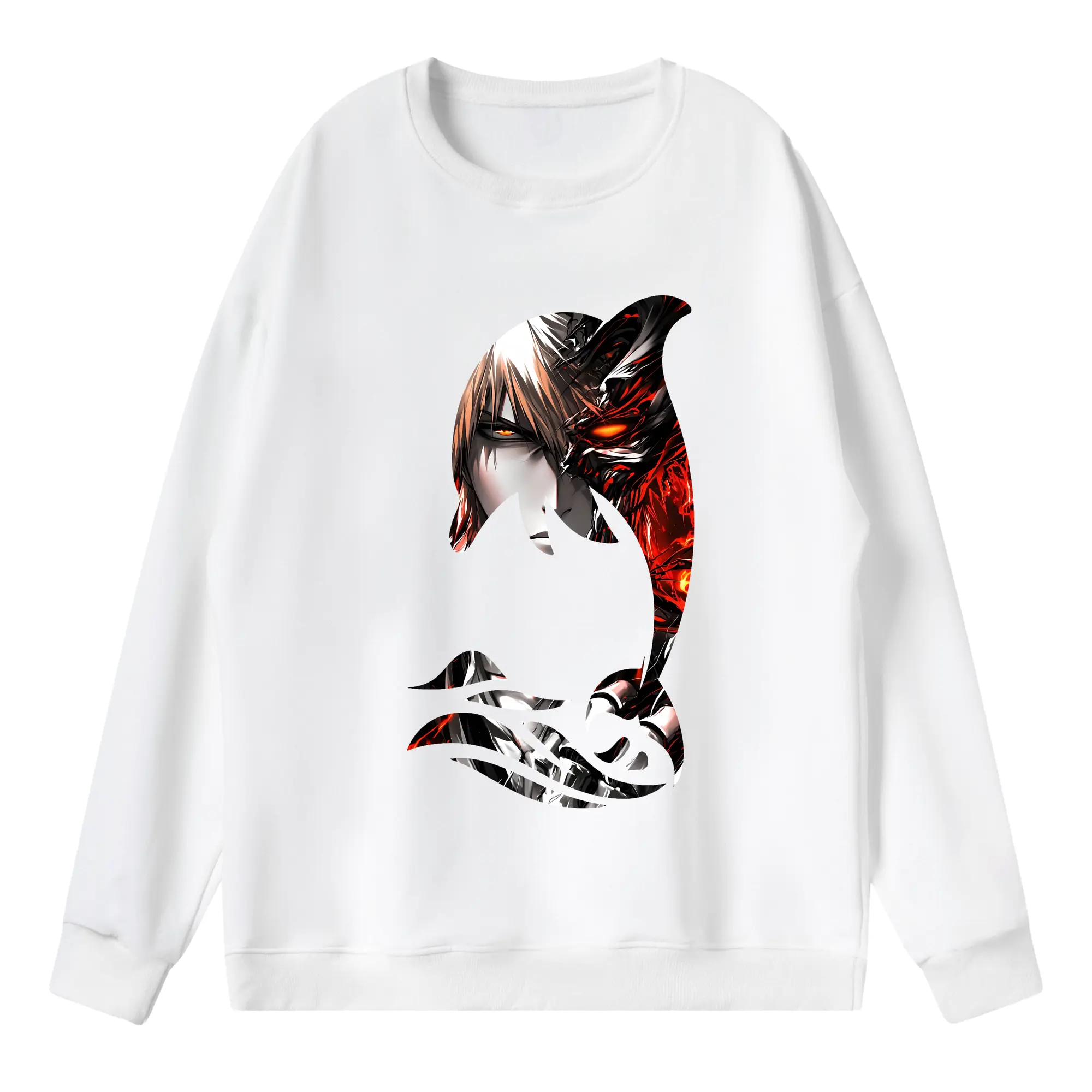 ブリーチ グッズ 黒崎 一護 - 薄手 クルーネック スウェット 裏毛260g · ポリエステル 春秋向け カジュアル 男女兼用 · トレーナー デイリー スポーツ 散歩に最適