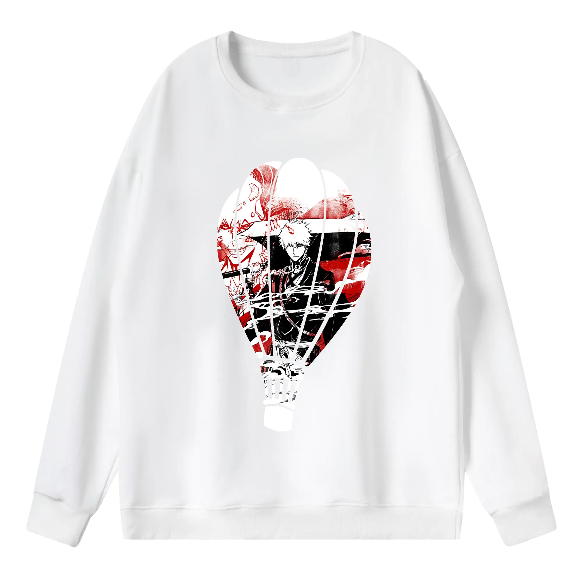 ブリーチ グッズ 黒崎 一護 - 薄手 クルーネック スウェット 裏毛260g · ポリエステル 春秋向け カジュアル 男女兼用 · トレーナー デイリー スポーツ 散歩に最適