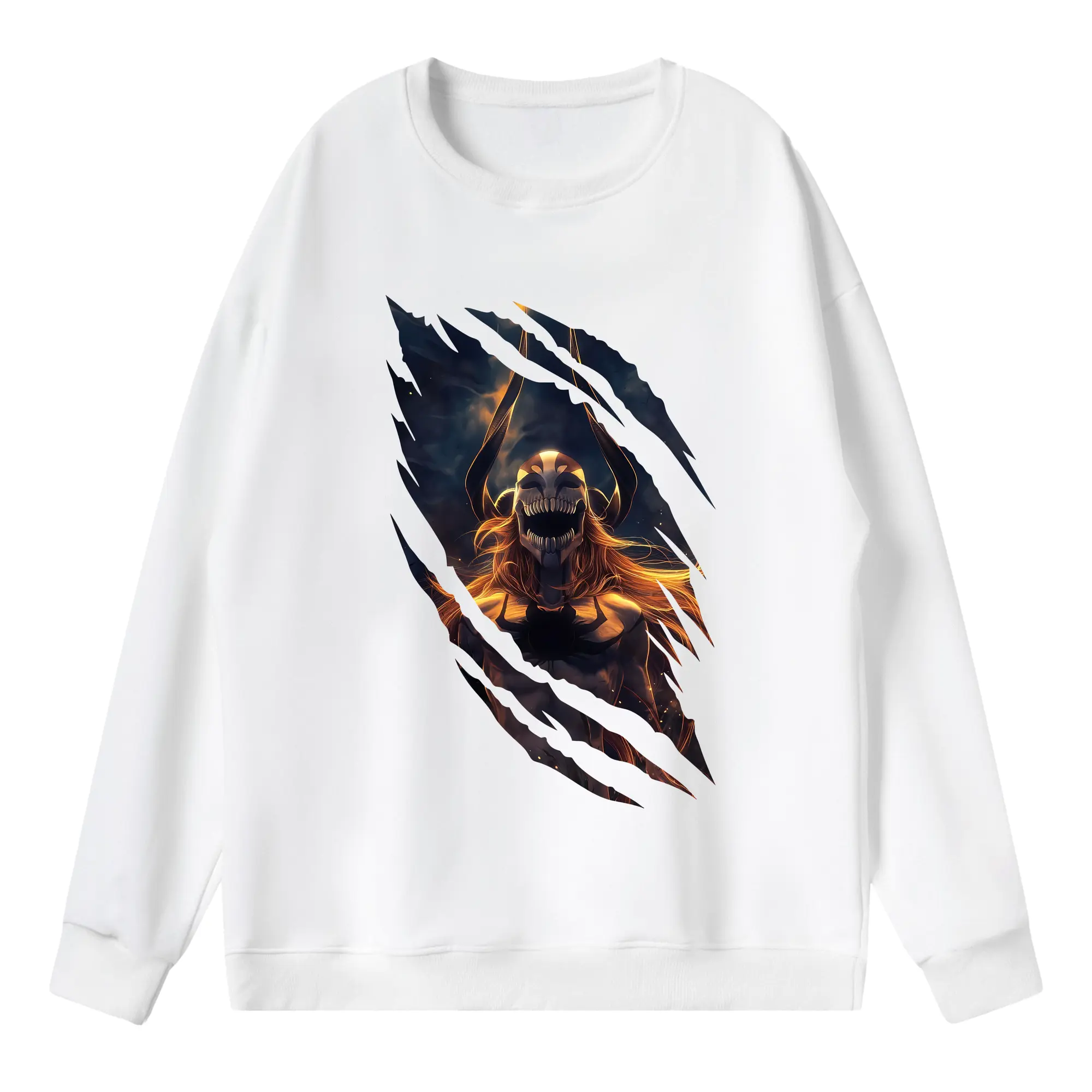 ブリーチ グッズ 黒崎 一護 - 薄手 クルーネック スウェット 裏毛260g · ポリエステル 春秋向け カジュアル 男女兼用 · トレーナー デイリー スポーツ 散歩に最適