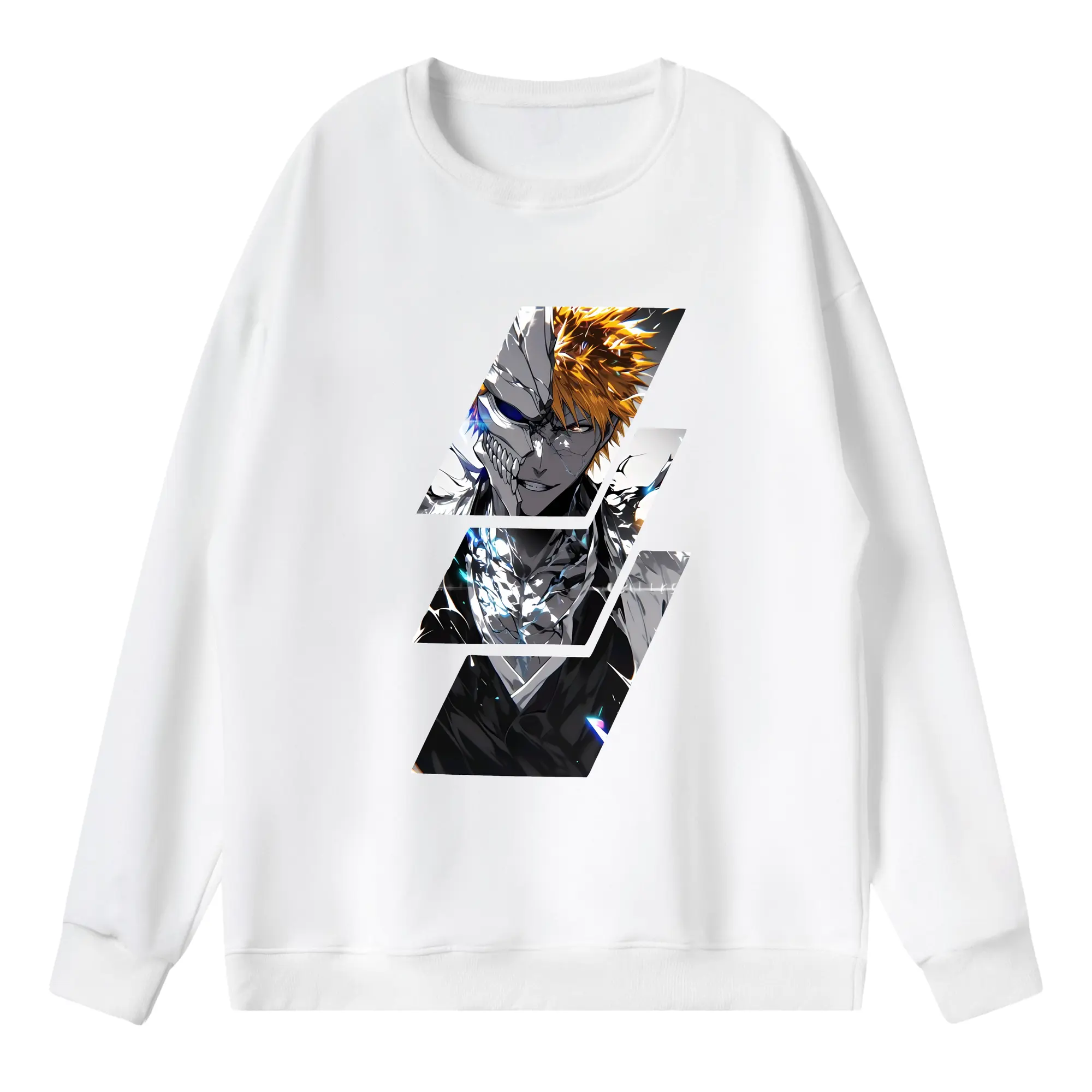 ブリーチ グッズ 黒崎 一護 - 薄手 クルーネック スウェット 裏毛260g · ポリエステル 春秋向け カジュアル 男女兼用 · トレーナー デイリー スポーツ 散歩に最適