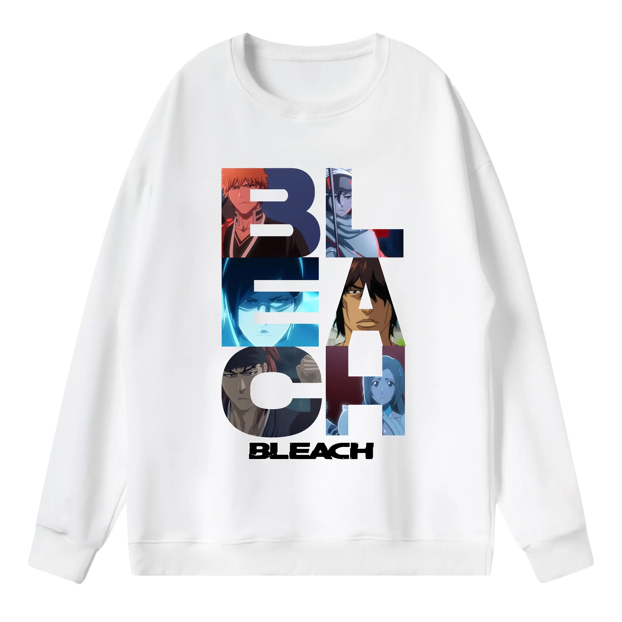 ブリーチ グッズ 黒崎 一護 - 薄手 クルーネック スウェット 裏毛260g · ポリエステル 春秋向け カジュアル 男女兼用 · トレーナー デイリー スポーツ 散歩に最適