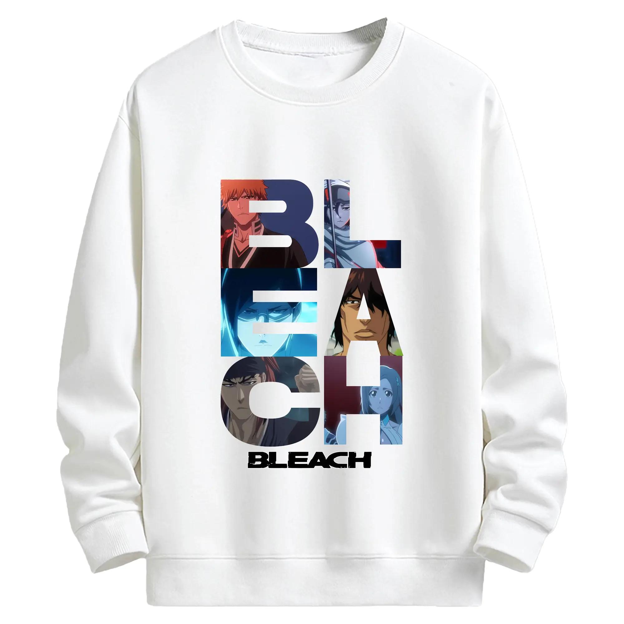 ブリーチ グッズ 黒崎 一護 - キッズ クルーネックスウェットシャツ ・ フロントプリント ・ 綿80％ ポリエステル20％ ・ 快適 通学 スポーツ 日常使い お散歩用