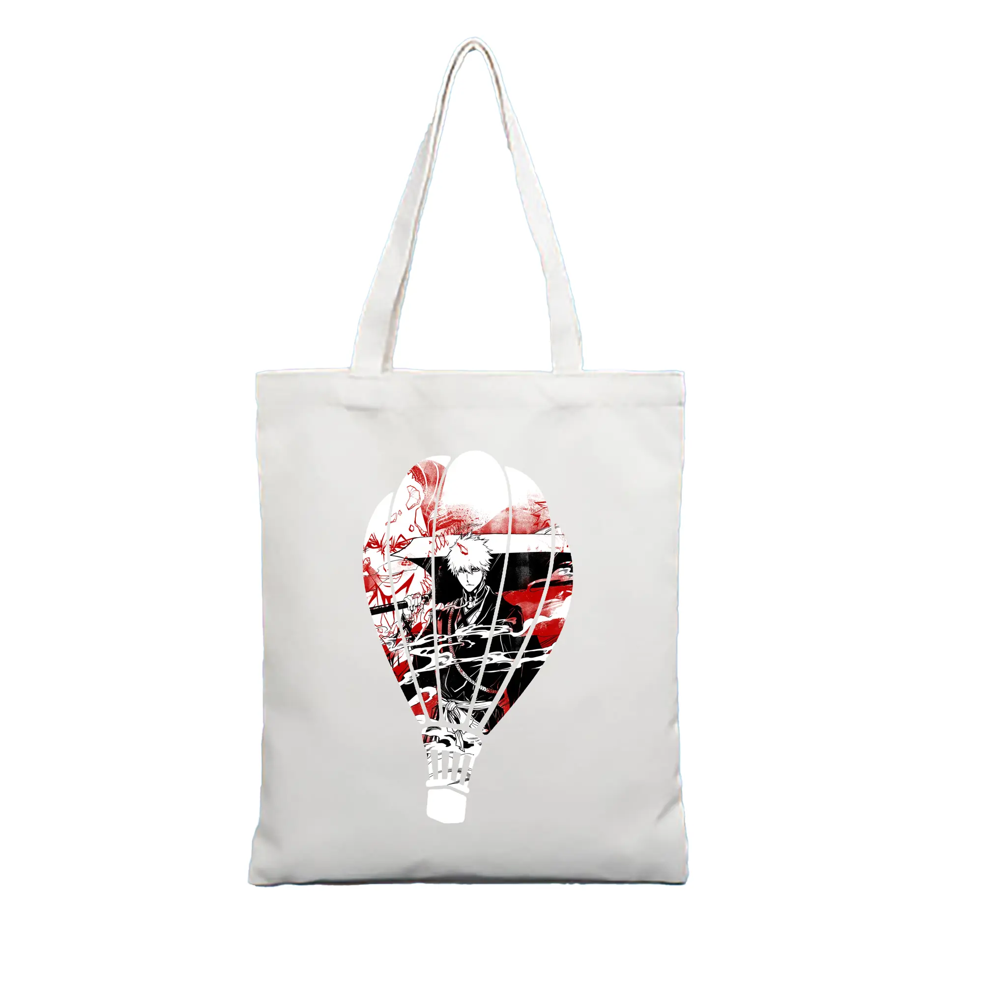 ブリーチ グッズ 黒崎 一護 - 縦型キャンバス手提げバッグ（トートバッグ） ・ キャンバス素材 ・ ショッピング用 ・ 軽量 丈夫 お手入れ簡単