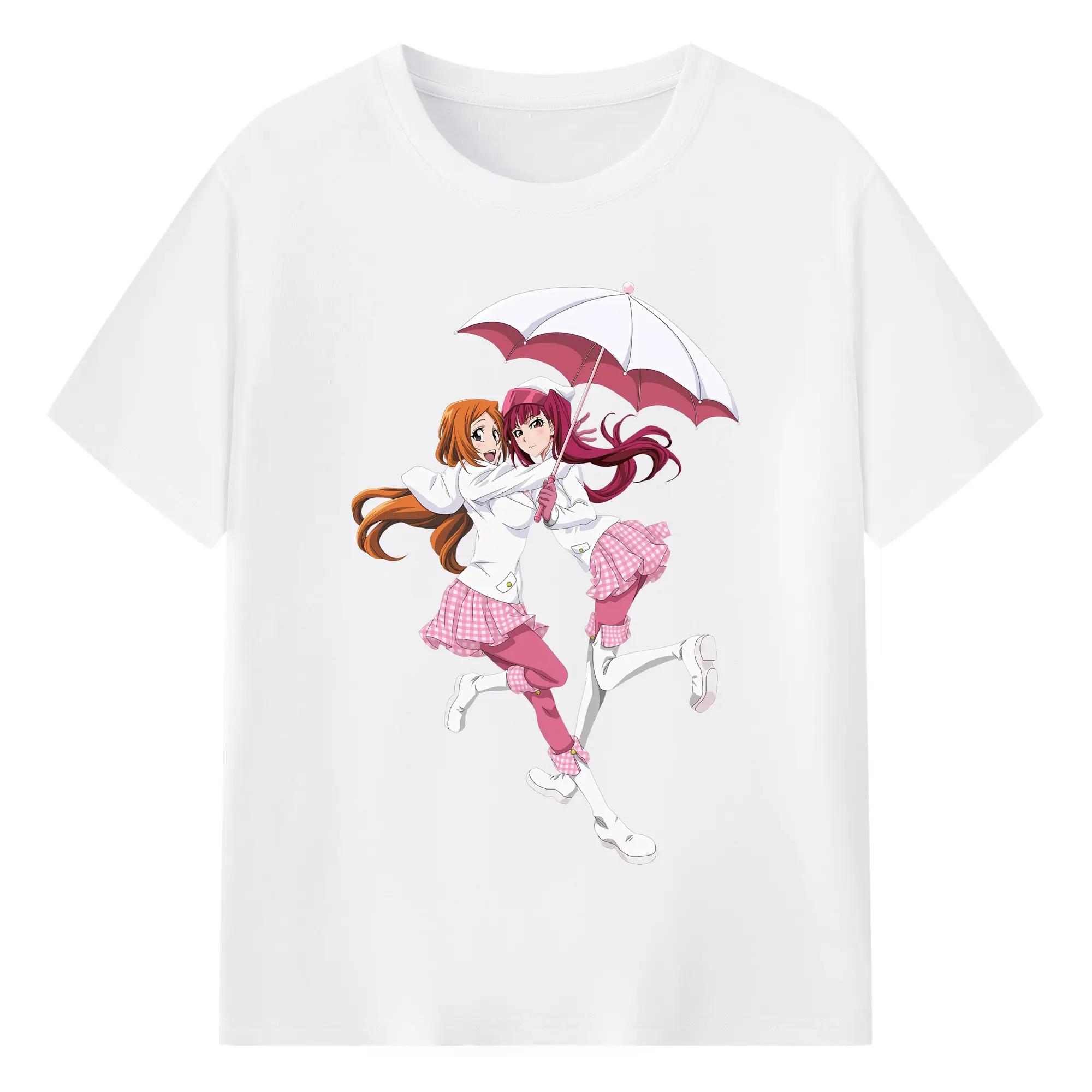 ブリーチ グッズ 井上 織姫 - 綿100％ 半袖Tシャツ ・ フロントプリント ・ 快適 通気性 ・ 日常使い 散歩 スポーツ用