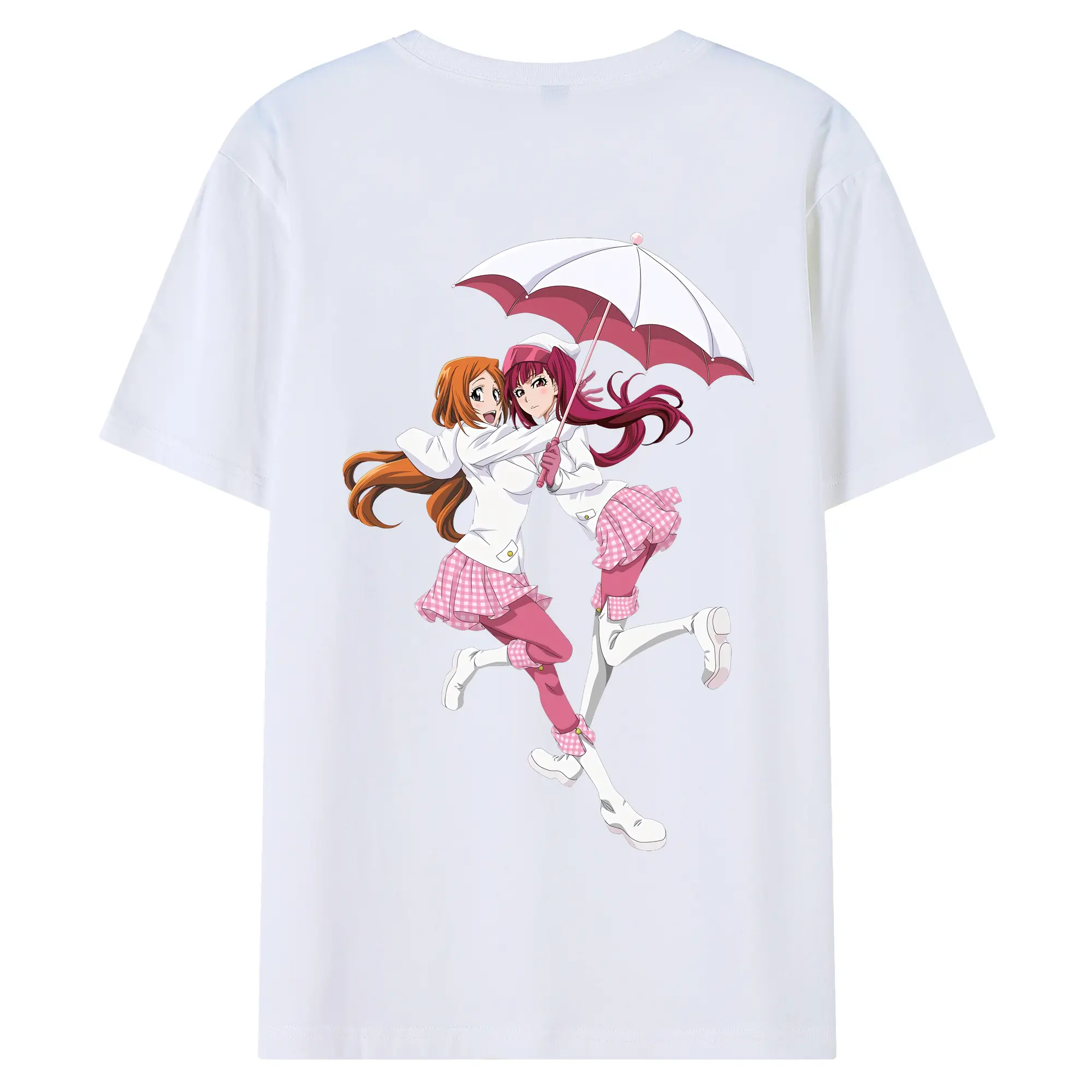 ブリーチ グッズ 井上 織姫 - 綿100％ 半袖Tシャツ ・ バックプリント ・ 快適 通気性 ・ 日常使い 散歩 スポーツ用