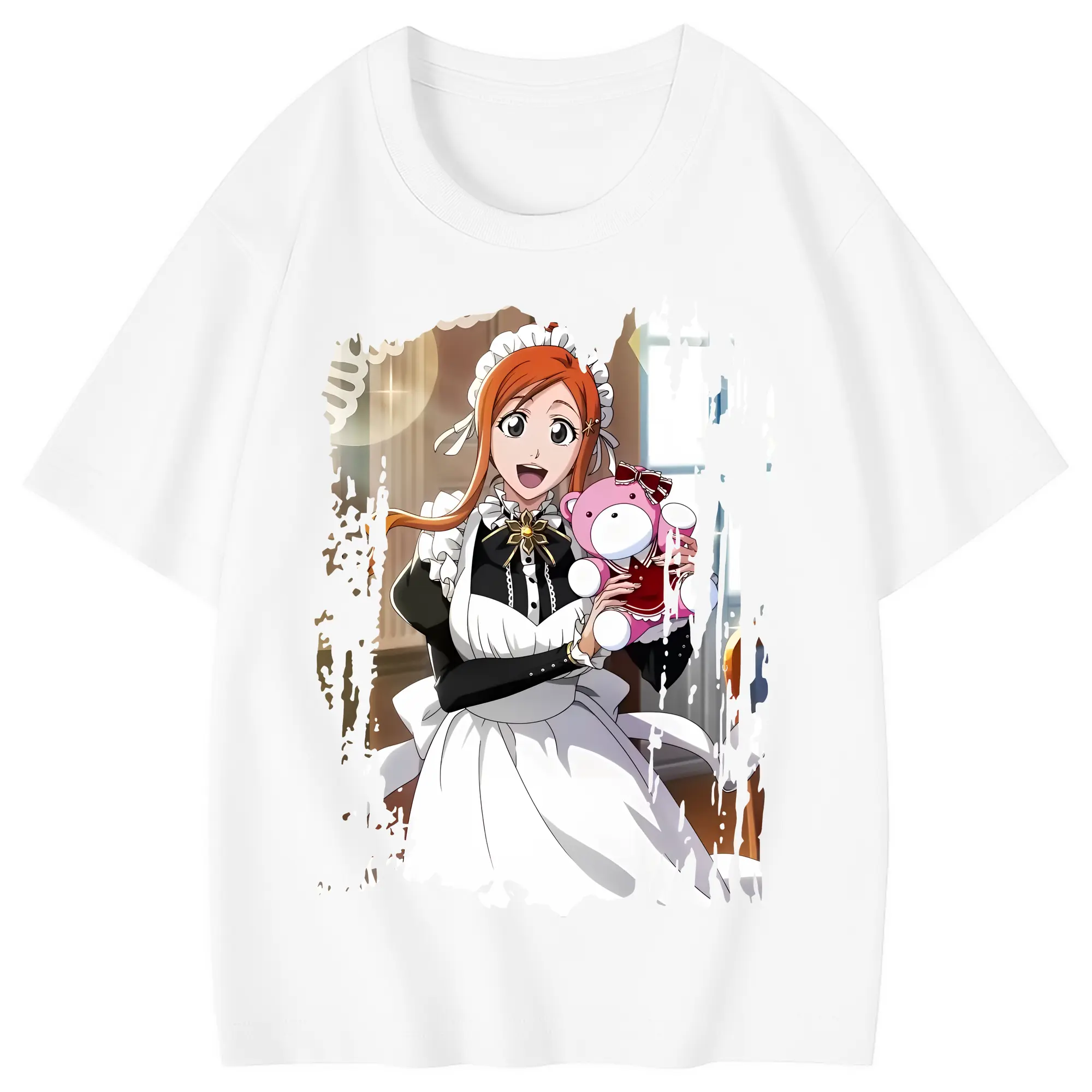 ブリーチ グッズ 井上 織姫 - 綿100％ キッズTシャツ ・ フロントプリント ・ 快適 通気性 ・ スポーツ カジュアル 散歩用
