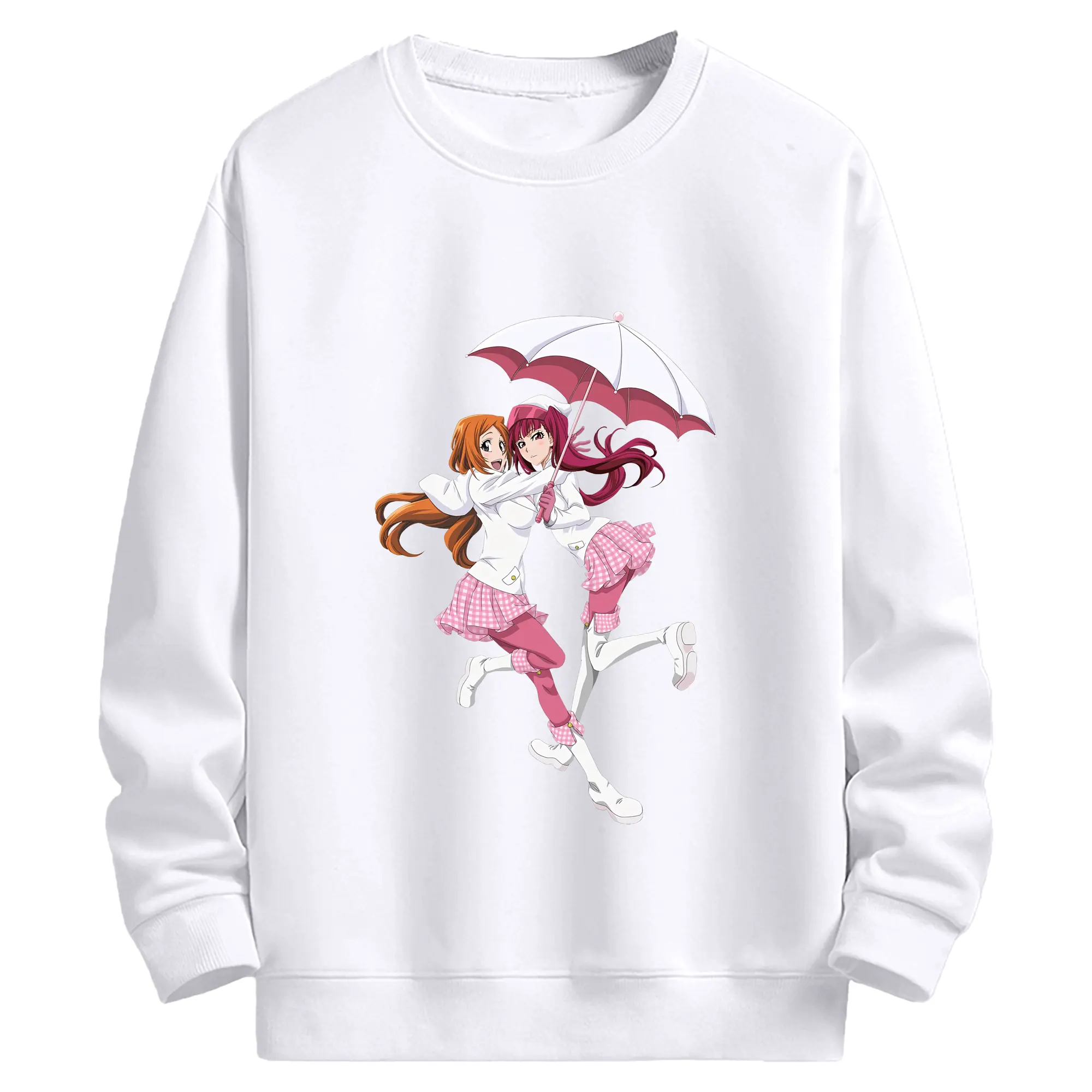 ブリーチ グッズ 井上 織姫 - 高品質 クルーネック スウェット ・ コットン59％ ポリエステル41％ ・ ユニセックス 長袖 トレーナー ・ カジュアル デイリー スポーツ 散歩用