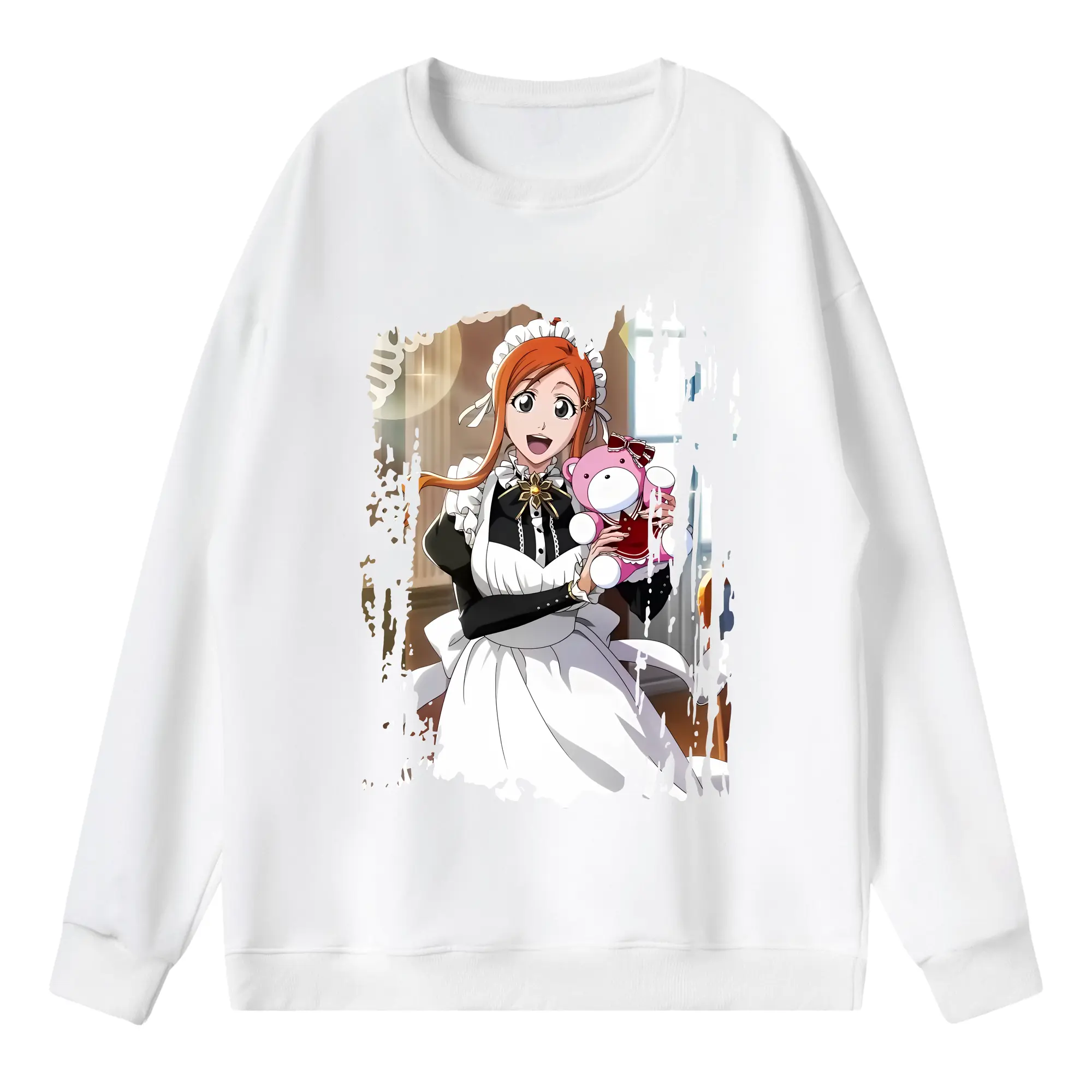 ブリーチ グッズ 井上 織姫 - 薄手 クルーネック スウェット 裏毛260g · ポリエステル 春秋向け カジュアル 男女兼用 · トレーナー デイリー スポーツ 散歩に最適