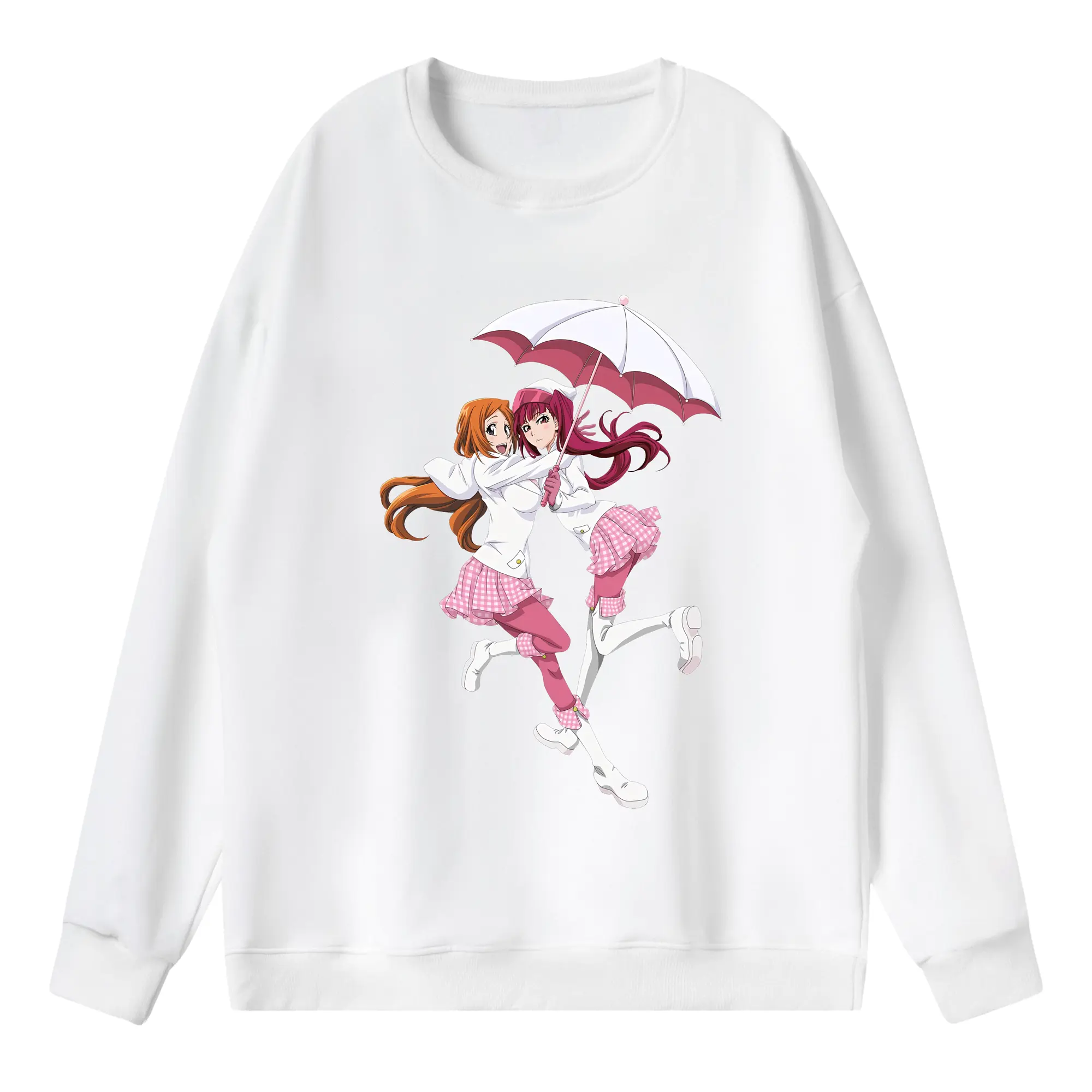 ブリーチ グッズ 井上 織姫 - 薄手 クルーネック スウェット 裏毛260g · ポリエステル 春秋向け カジュアル 男女兼用 · トレーナー デイリー スポーツ 散歩に最適