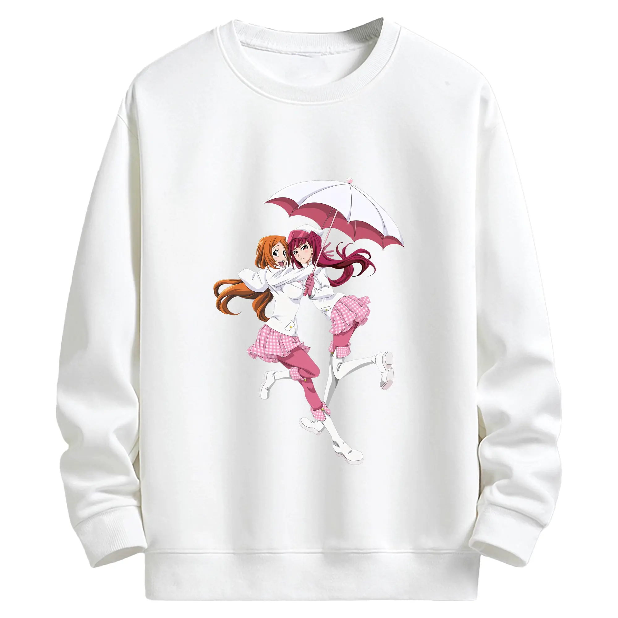 ブリーチ グッズ 井上 織姫 - キッズ クルーネックスウェットシャツ ・ フロントプリント ・ 綿80％ ポリエステル20％ ・ 快適 通学 スポーツ 日常使い お散歩用