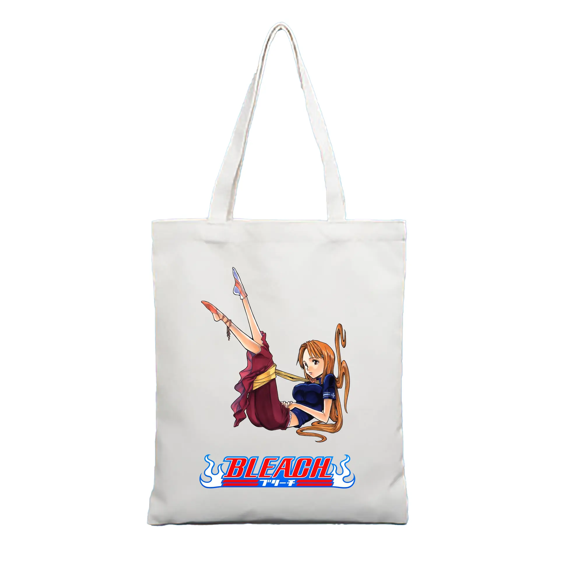 ブリーチ グッズ 井上 織姫 - 縦型キャンバス手提げバッグ（トートバッグ） ・ キャンバス素材 ・ ショッピング用 ・ 軽量 丈夫 お手入れ簡単