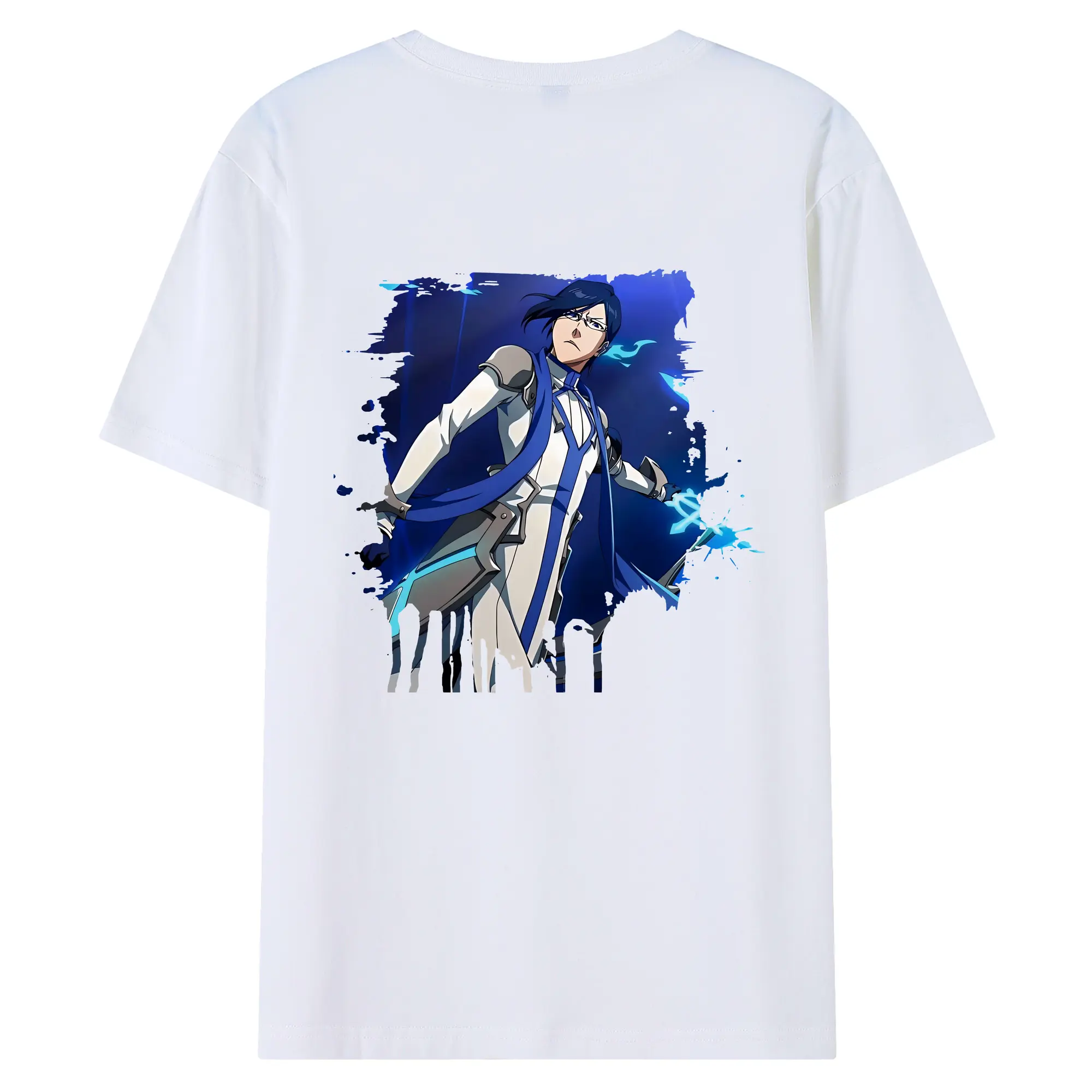 ブリーチ グッズ 石田 雨竜 - 綿100％ 半袖Tシャツ ・ バックプリント ・ 快適 通気性 ・ 日常使い 散歩 スポーツ用