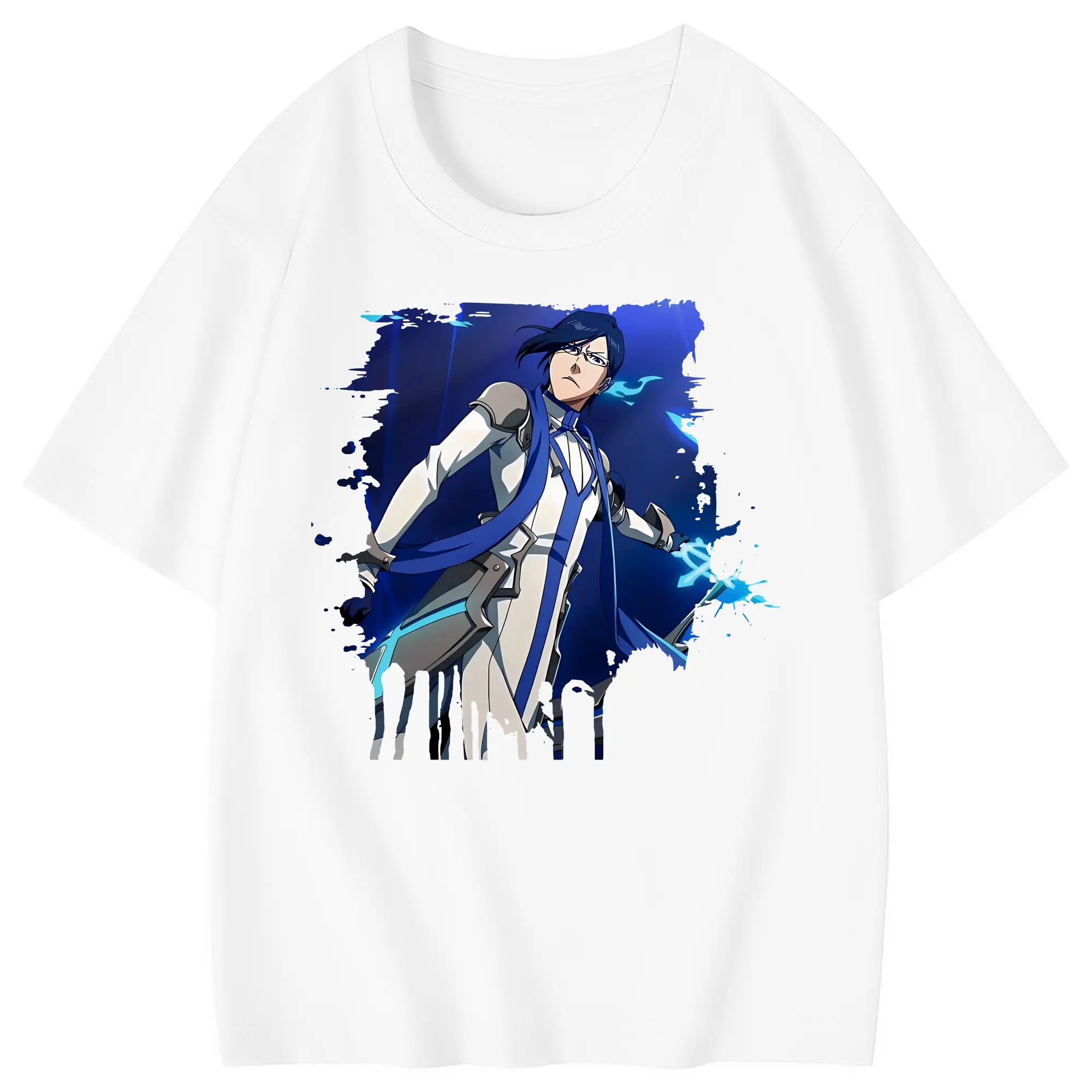 ブリーチ グッズ 石田 雨竜 - 綿100％ キッズTシャツ ・ フロントプリント ・ 快適 通気性 ・ スポーツ カジュアル 散歩用