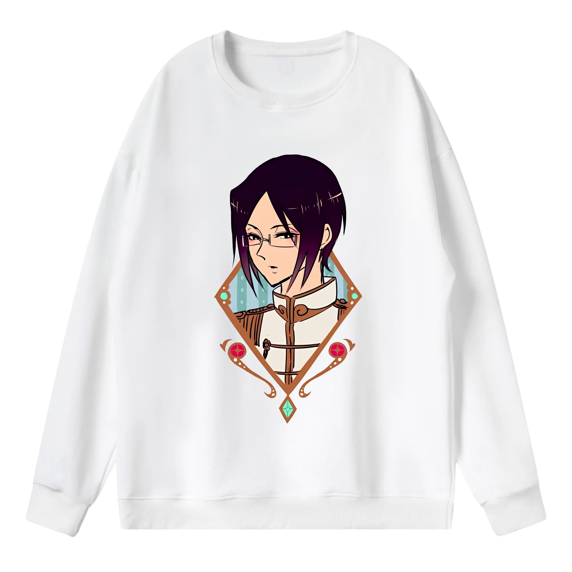 ブリーチ グッズ 石田 雨竜 - 薄手 クルーネック スウェット 裏毛260g · ポリエステル 春秋向け カジュアル 男女兼用 · トレーナー デイリー スポーツ 散歩に最適