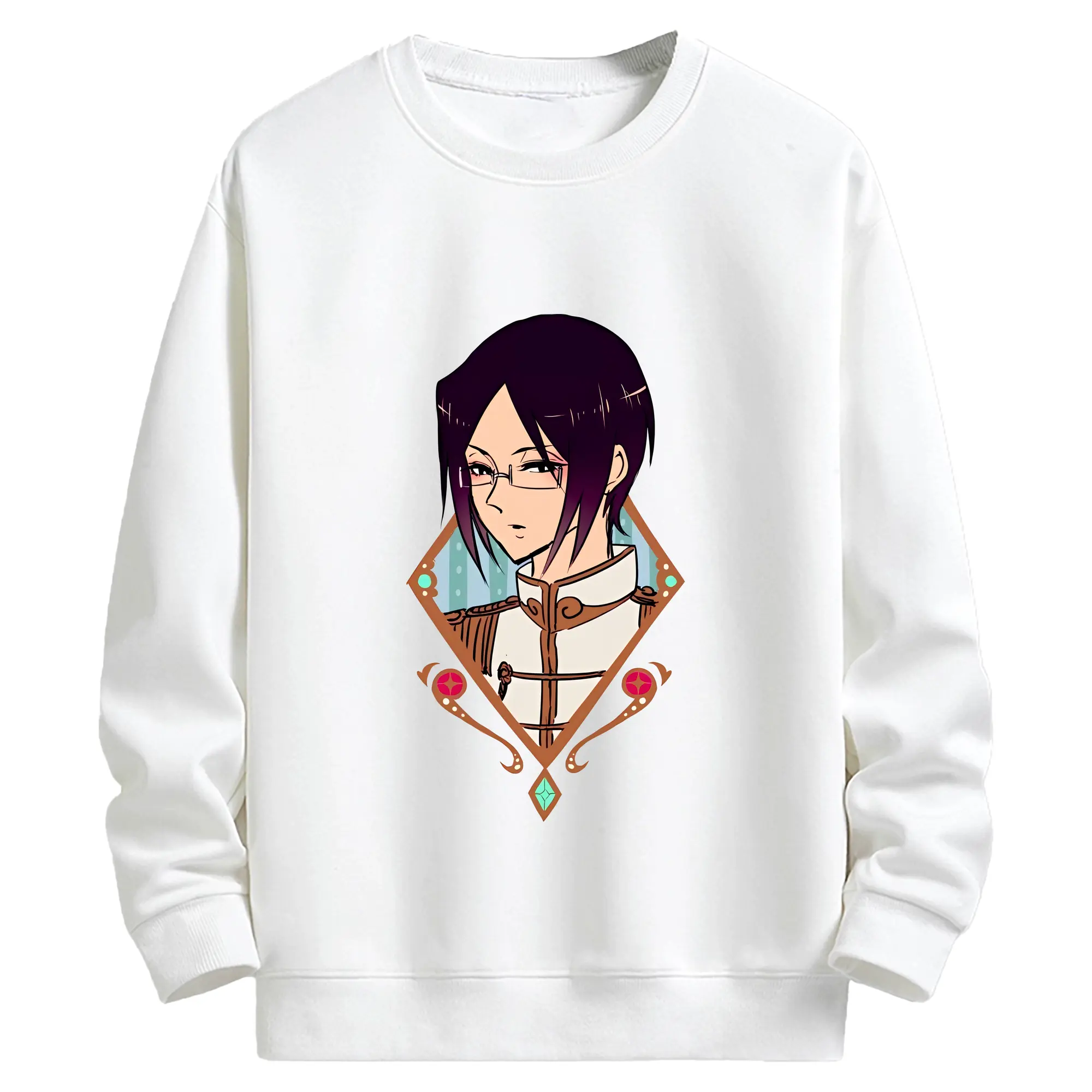 ブリーチ グッズ 石田 雨竜 - キッズ クルーネックスウェットシャツ ・ フロントプリント ・ 綿80％ ポリエステル20％ ・ 快適 通学 スポーツ 日常使い お散歩用