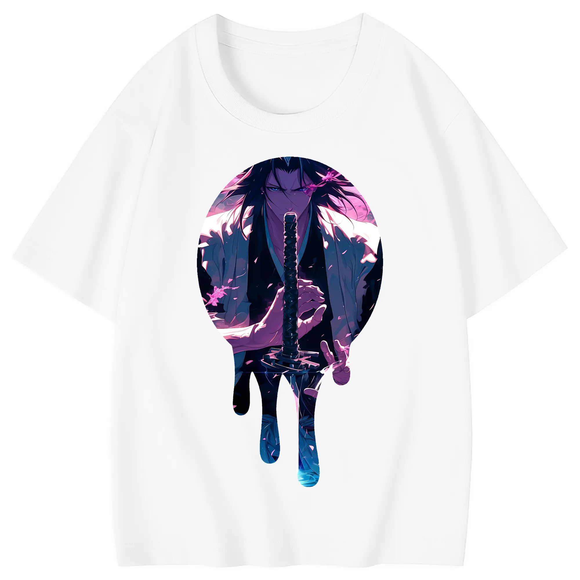 ブリーチ グッズ,朽木 白哉 - 綿100％ キッズTシャツ ・ フロントプリント ・ 快適 通気性 ・ スポーツ カジュアル 散歩用