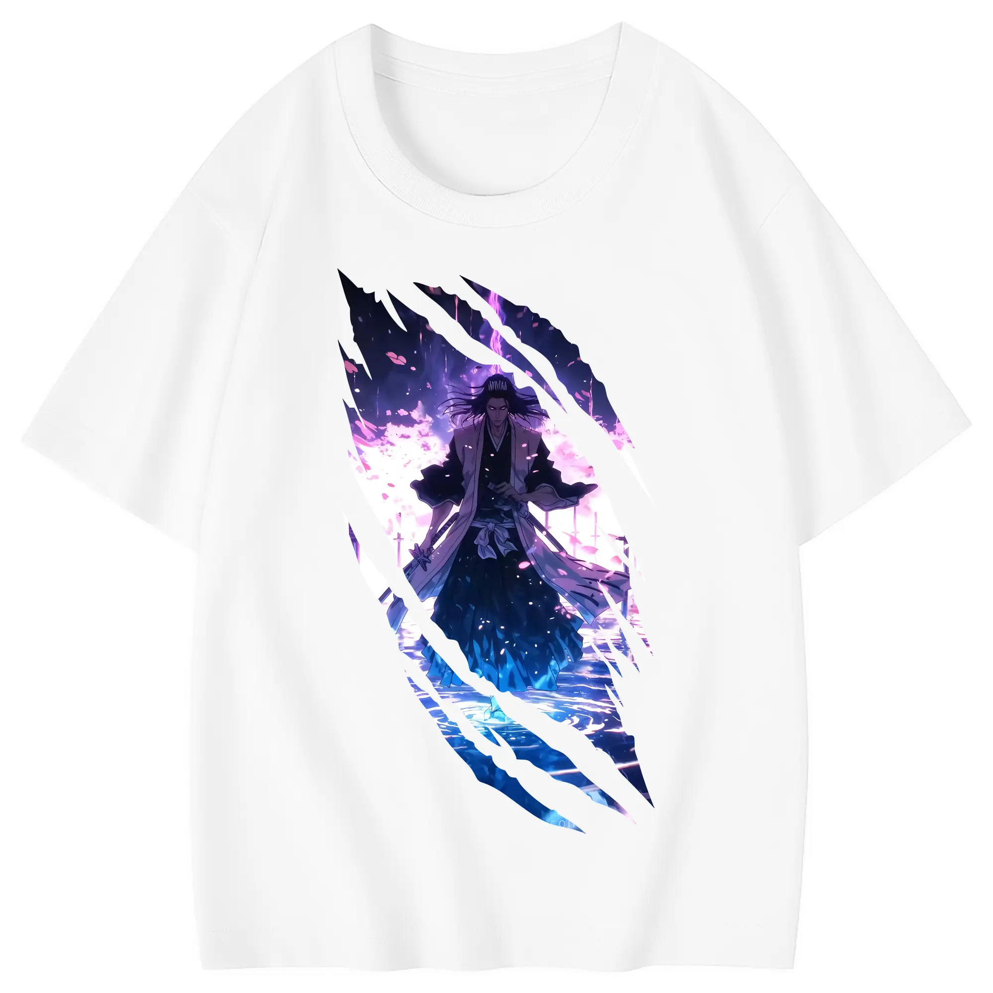 ブリーチ グッズ,朽木 白哉 - 綿100％ キッズTシャツ ・ フロントプリント ・ 快適 通気性 ・ スポーツ カジュアル 散歩用