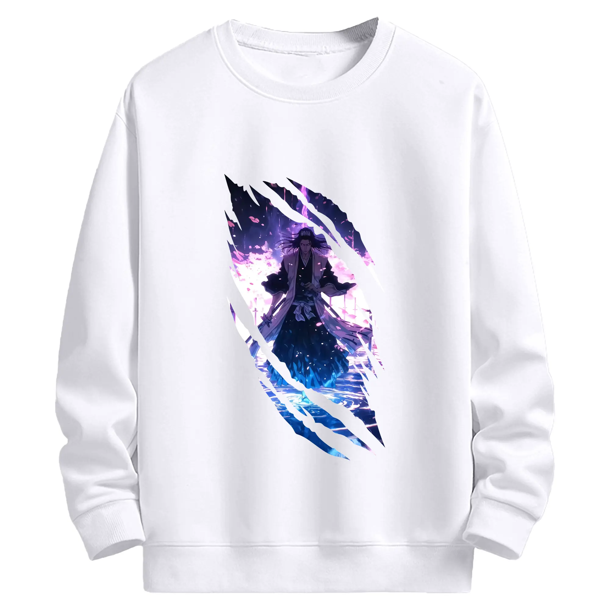 ブリーチ グッズ,朽木 白哉 - 高品質 クルーネック スウェット ・ コットン59％ ポリエステル41％ ・ ユニセックス 長袖 トレーナー ・ カジュアル デイリー スポーツ 散歩用