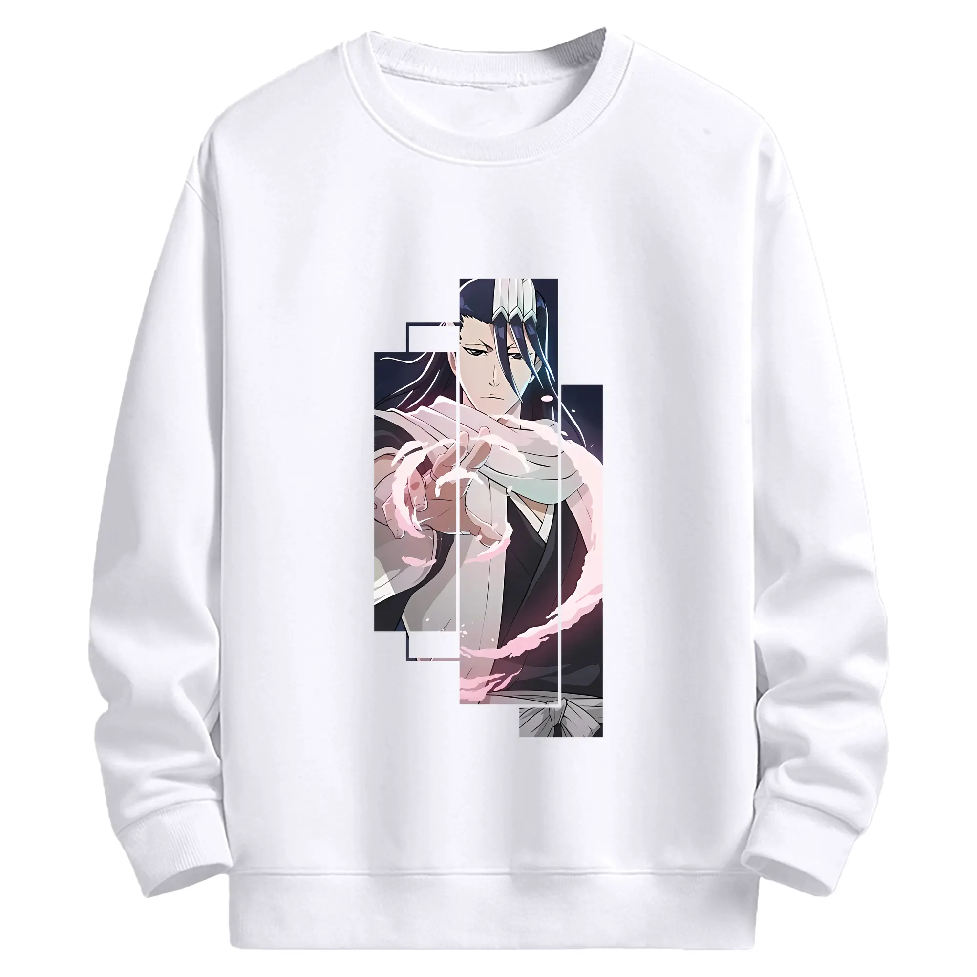 ブリーチ グッズ,朽木 白哉 - 高品質 クルーネック スウェット ・ コットン59％ ポリエステル41％ ・ ユニセックス 長袖 トレーナー ・ カジュアル デイリー スポーツ 散歩用