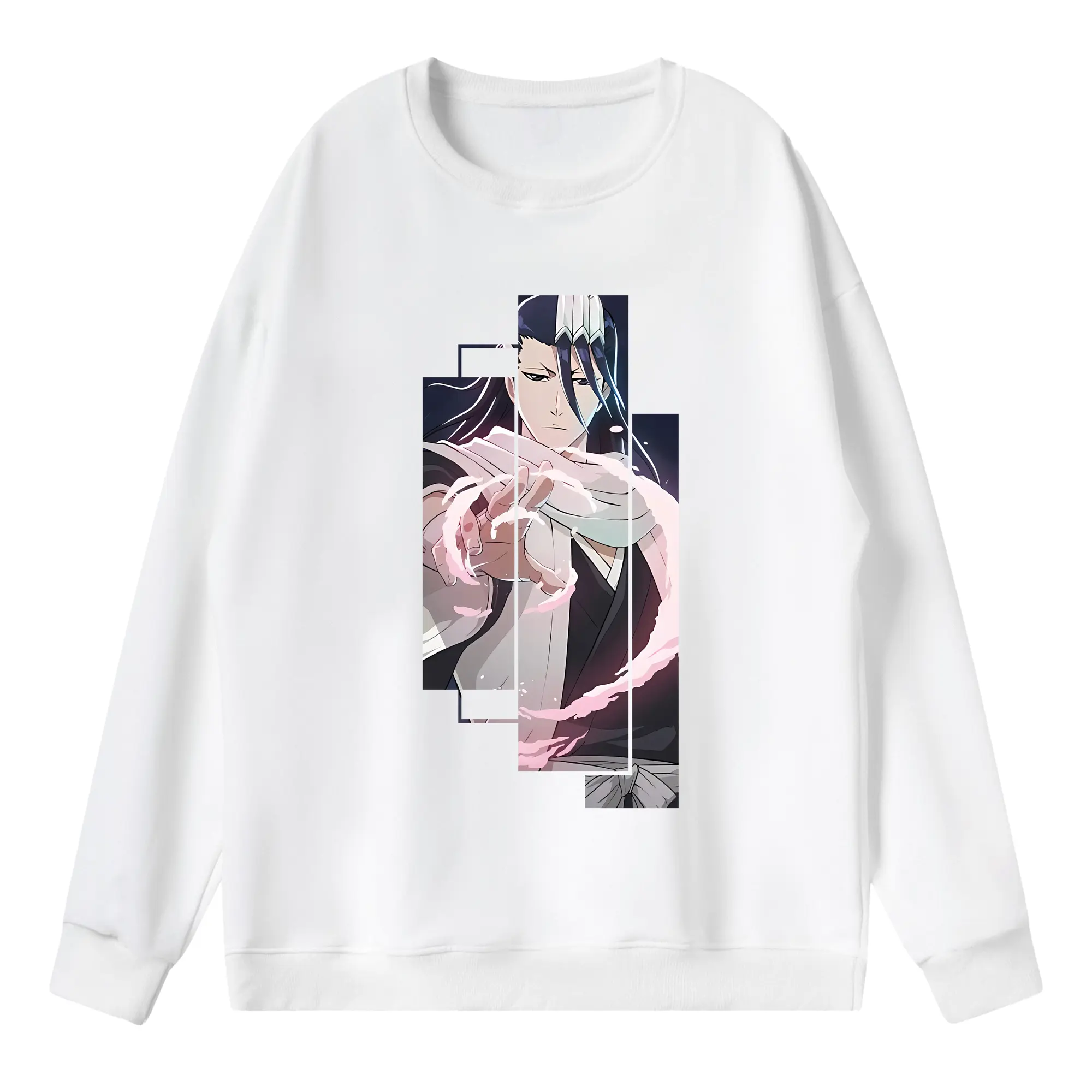 ブリーチ グッズ,朽木 白哉 - 薄手 クルーネック スウェット 裏毛260g · ポリエステル 春秋向け カジュアル 男女兼用 · トレーナー デイリー スポーツ 散歩に最適