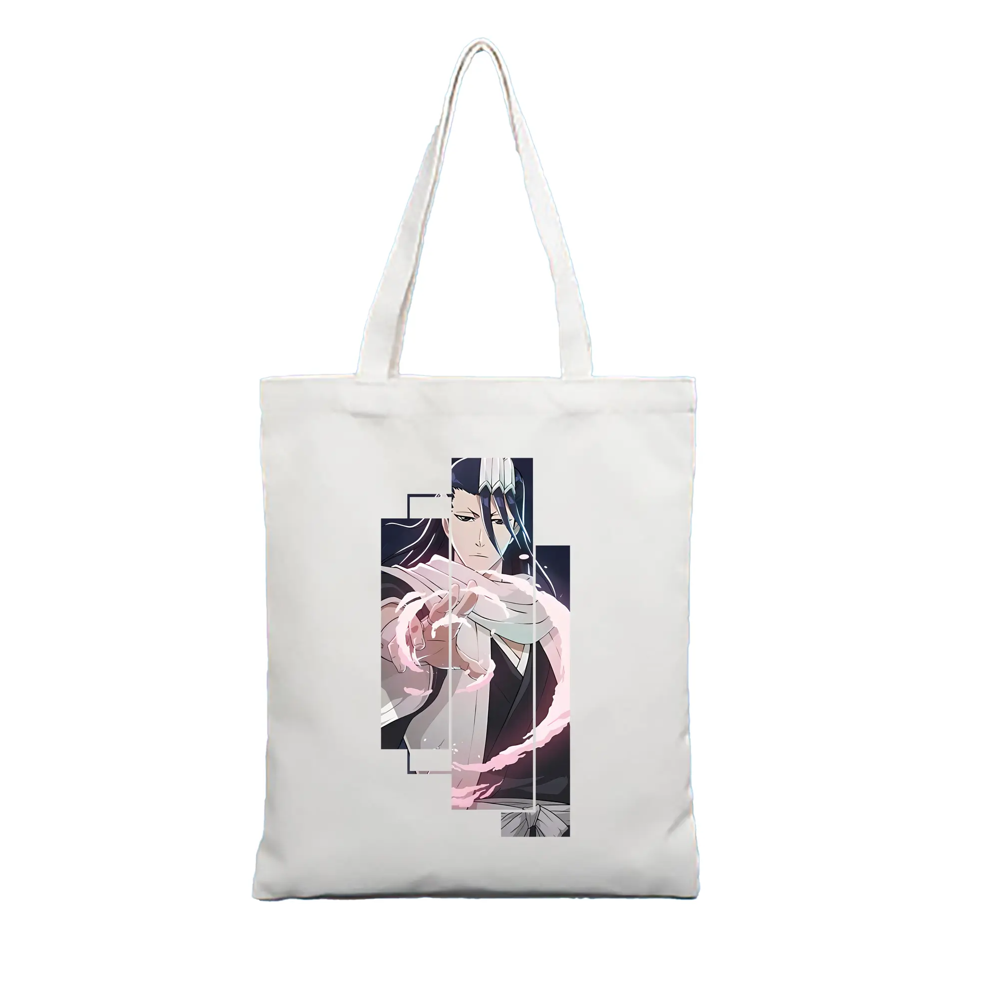 ブリーチ グッズ,朽木 白哉 - 縦型キャンバス手提げバッグ（トートバッグ） ・ キャンバス素材 ・ ショッピング用 ・ 軽量 丈夫 お手入れ簡単