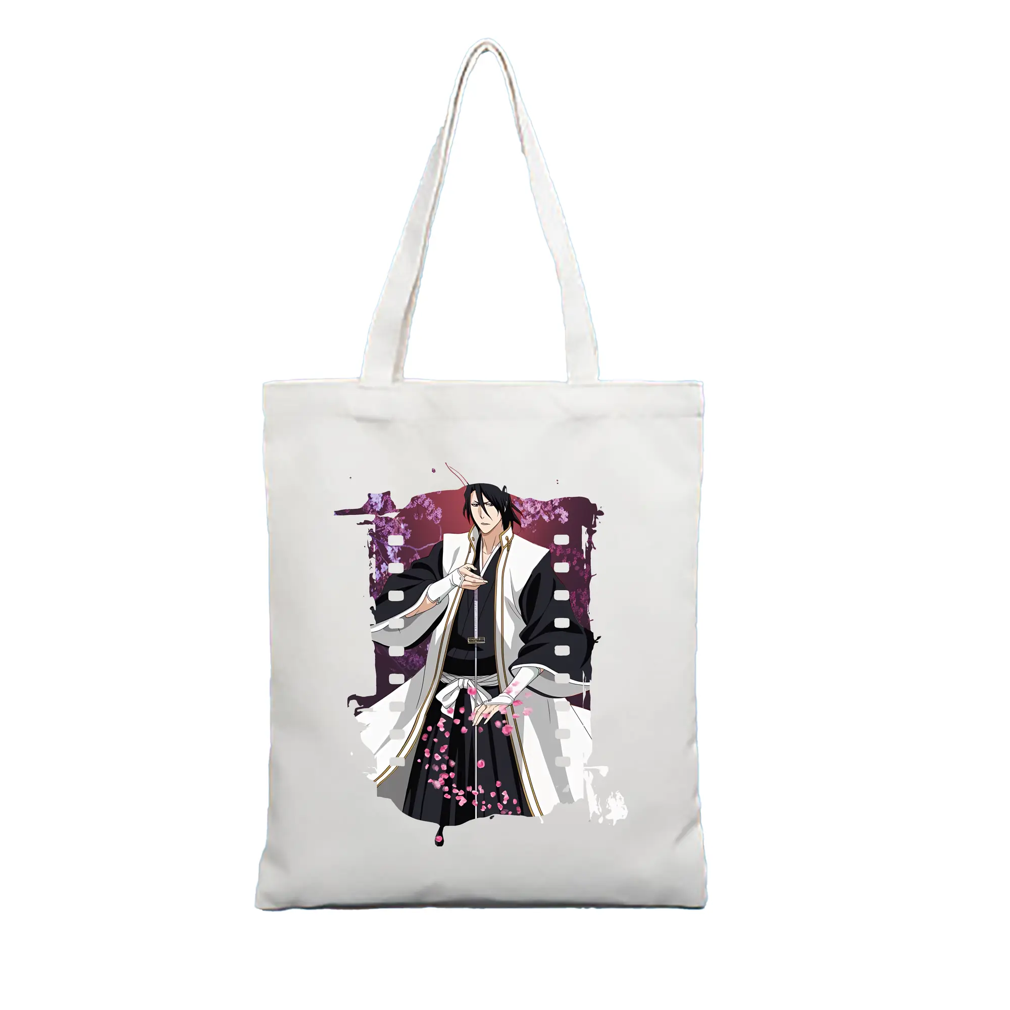 ブリーチ グッズ,朽木 白哉 - 縦型キャンバス手提げバッグ（トートバッグ） ・ キャンバス素材 ・ ショッピング用 ・ 軽量 丈夫 お手入れ簡単