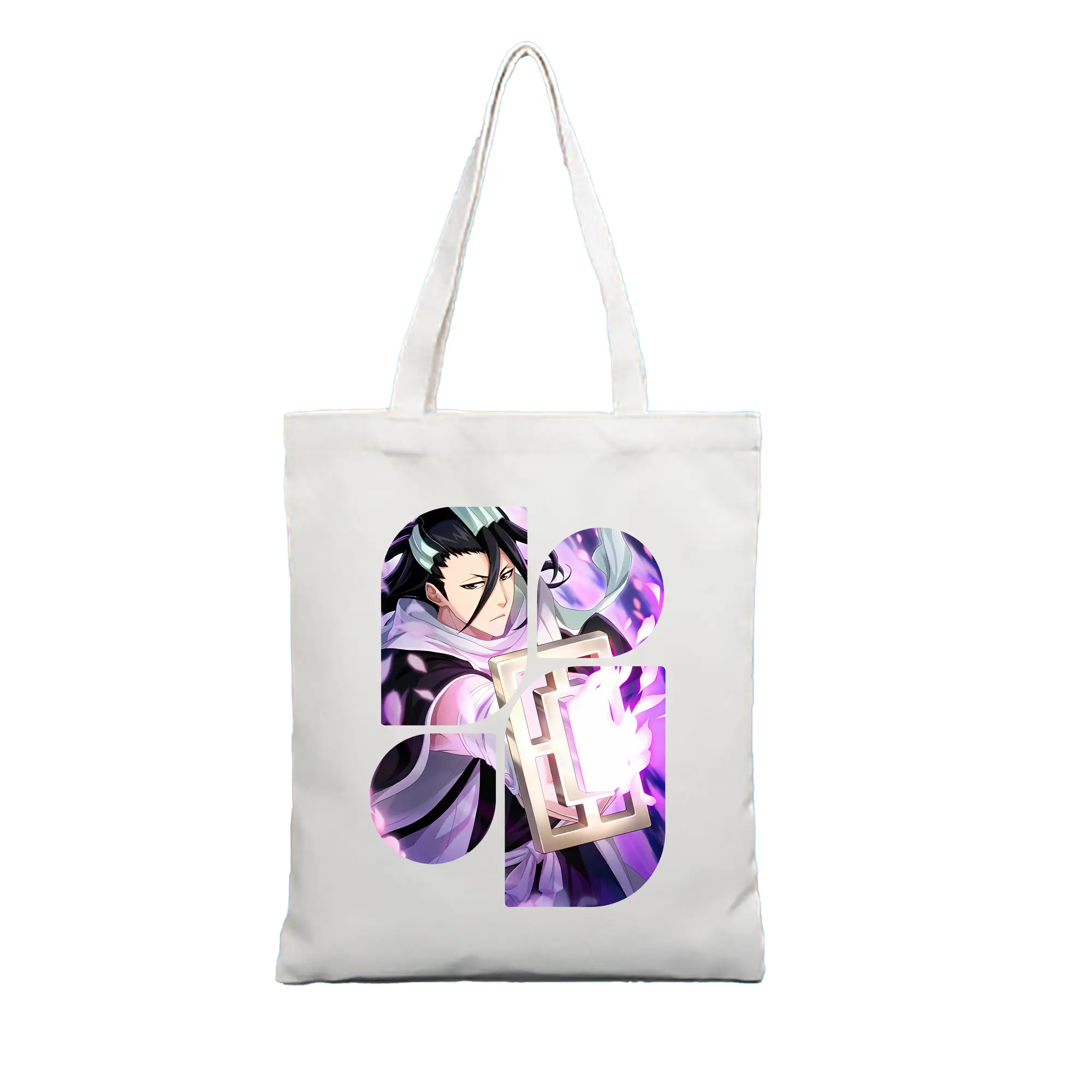 ブリーチ グッズ,朽木 白哉 - 縦型キャンバス手提げバッグ（トートバッグ） ・ キャンバス素材 ・ ショッピング用 ・ 軽量 丈夫 お手入れ簡単