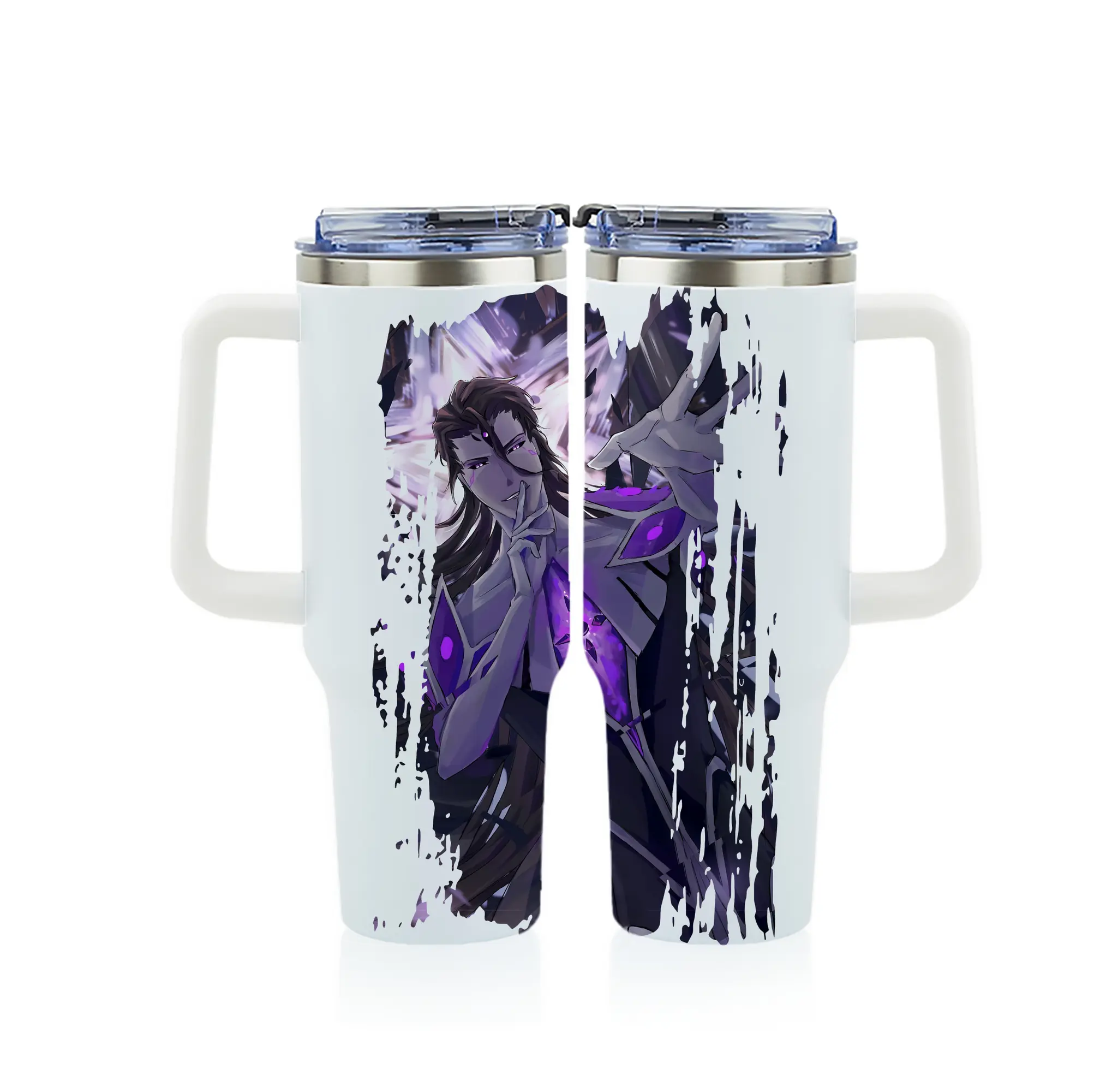 ブリーチ グッズ 藍染 惣右介 - 1200mL フルプリント車用タンブラー ・ 304ステンレス 内側 ・ 201ステンレス 外側 ・ 保温 保冷 ・ 通勤 ドライブ アウトドア用