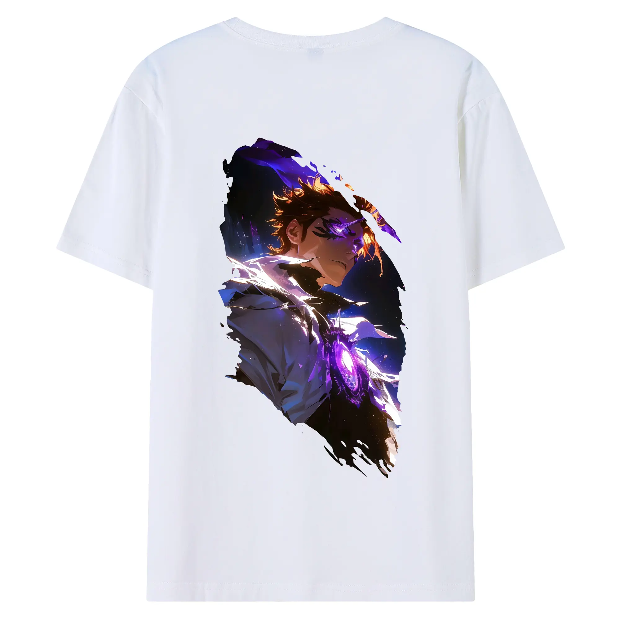 ブリーチ グッズ 藍染 惣右介 - 綿100％ 半袖Tシャツ ・ バックプリント ・ 快適 通気性 ・ 日常使い 散歩 スポーツ用