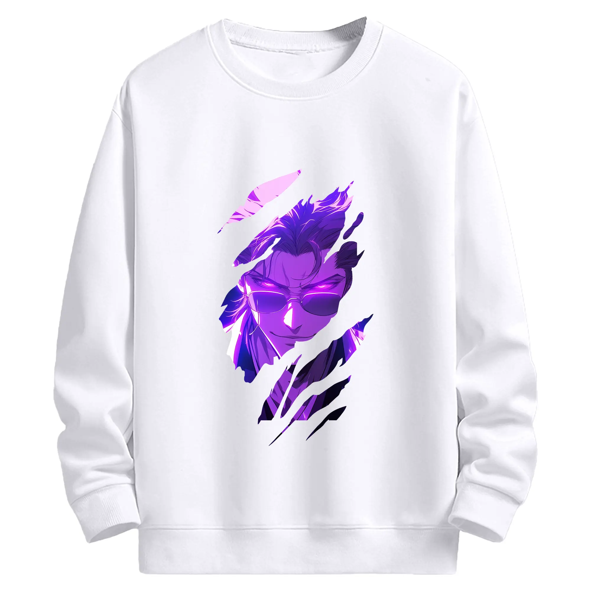 ブリーチ グッズ 藍染 惣右介 - 高品質 クルーネック スウェット ・ コットン59％ ポリエステル41％ ・ ユニセックス 長袖 トレーナー ・ カジュアル デイリー スポーツ 散歩用