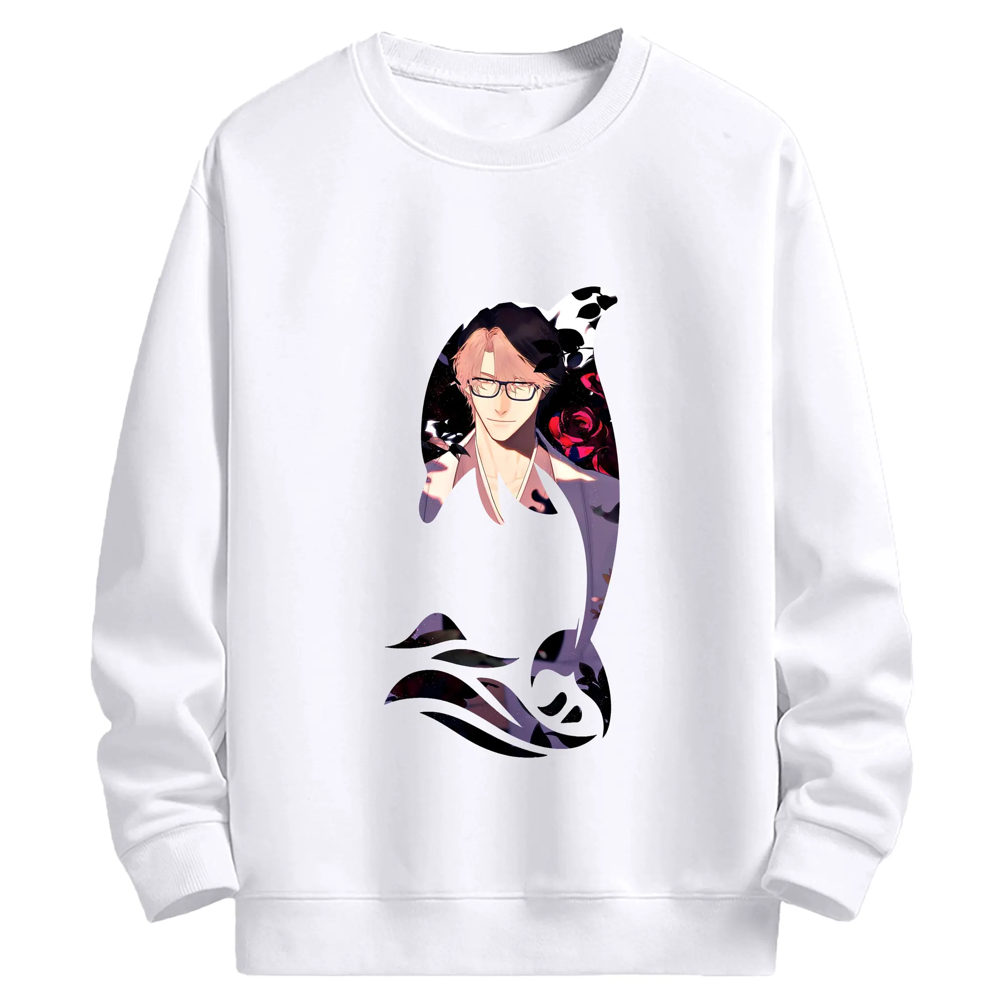 ブリーチ グッズ 藍染 惣右介 - 高品質 クルーネック スウェット ・ コットン59％ ポリエステル41％ ・ ユニセックス 長袖 トレーナー ・ カジュアル デイリー スポーツ 散歩用