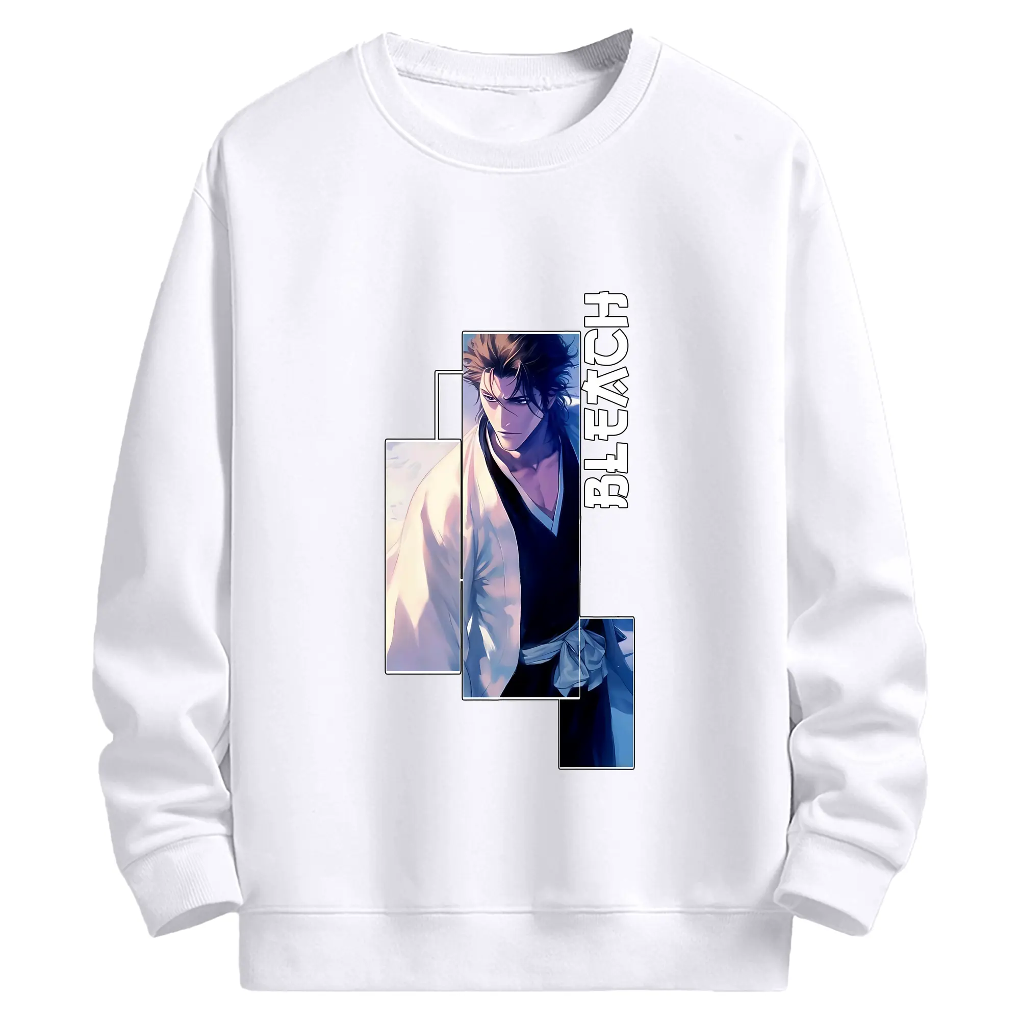 ブリーチ グッズ 藍染 惣右介 - 高品質 クルーネック スウェット ・ コットン59％ ポリエステル41％ ・ ユニセックス 長袖 トレーナー ・ カジュアル デイリー スポーツ 散歩用