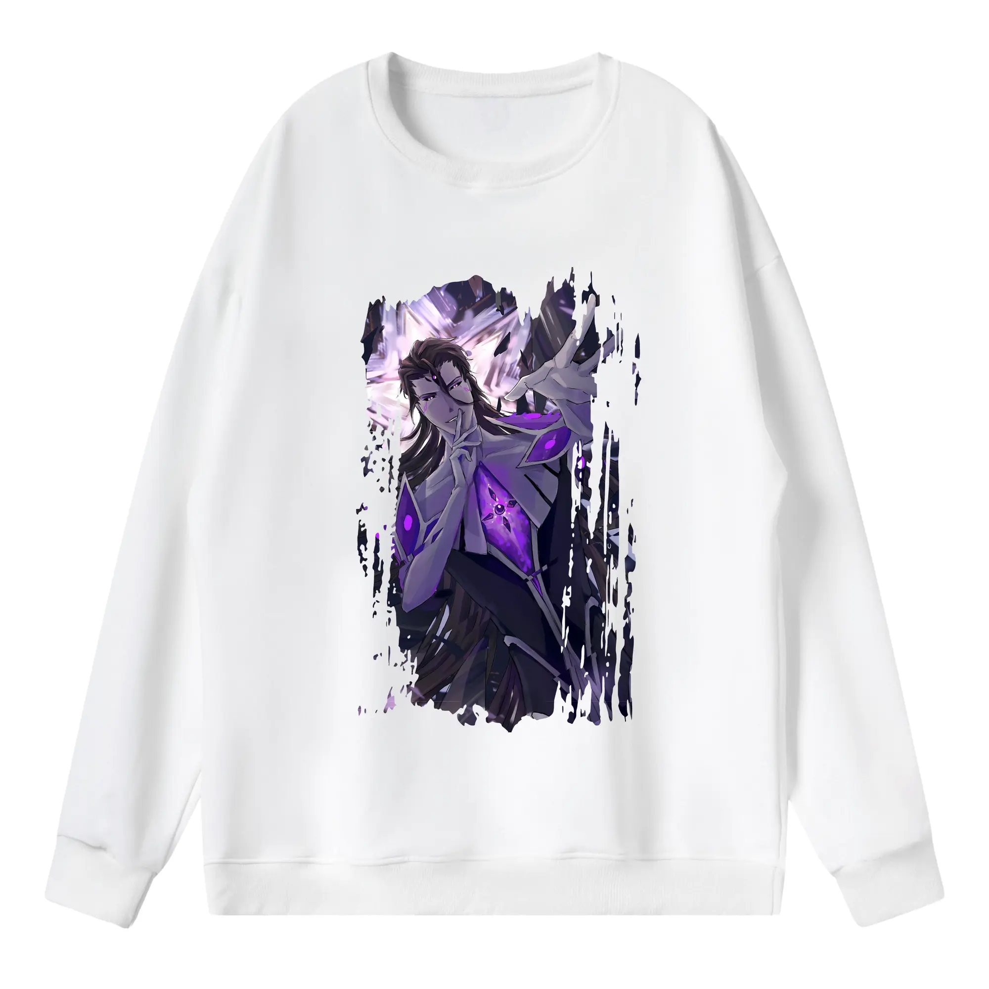 ブリーチ グッズ 藍染 惣右介 - 薄手 クルーネック スウェット 裏毛260g · ポリエステル 春秋向け カジュアル 男女兼用 · トレーナー デイリー スポーツ 散歩に最適