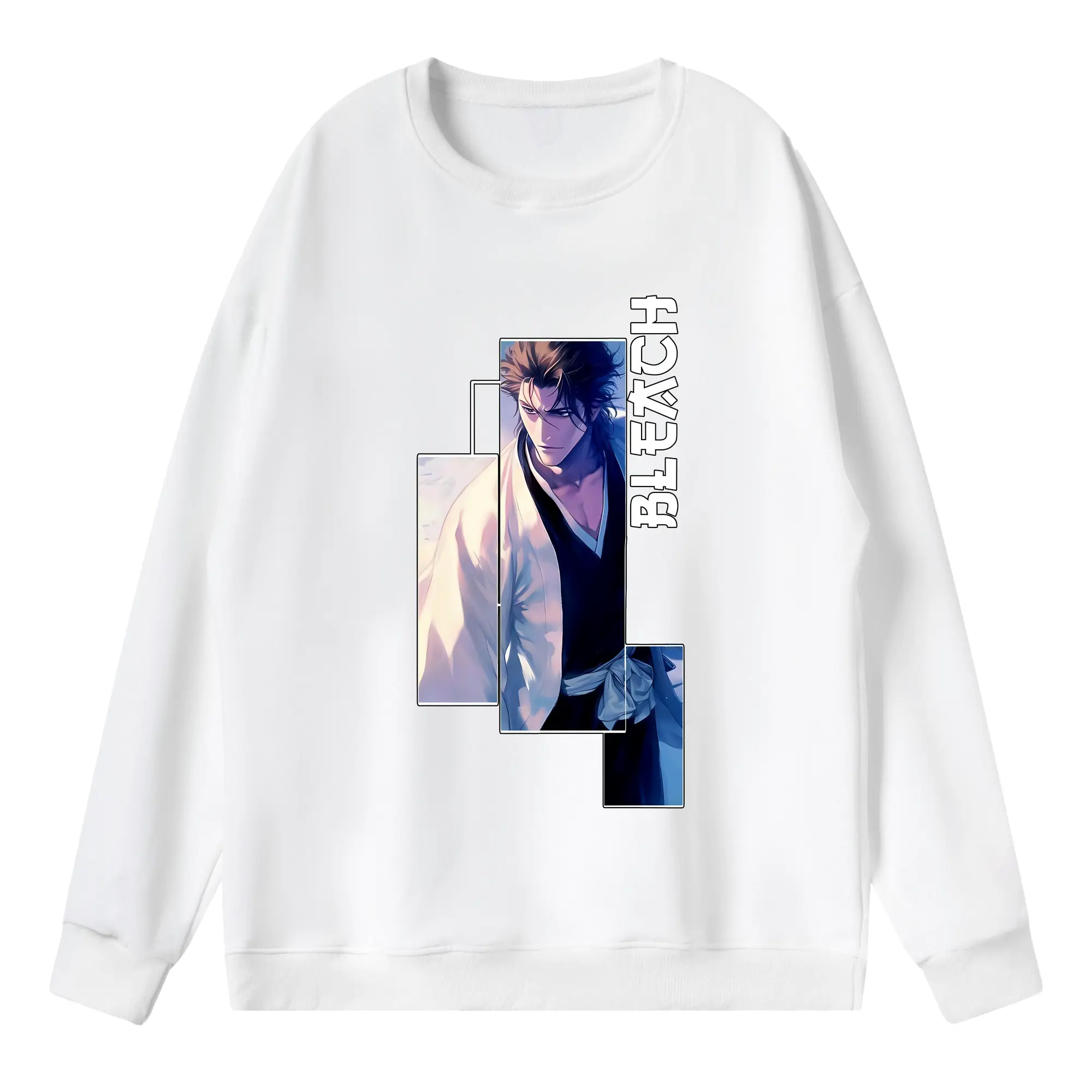 ブリーチ グッズ 藍染 惣右介 - 薄手 クルーネック スウェット 裏毛260g · ポリエステル 春秋向け カジュアル 男女兼用 · トレーナー デイリー スポーツ 散歩に最適