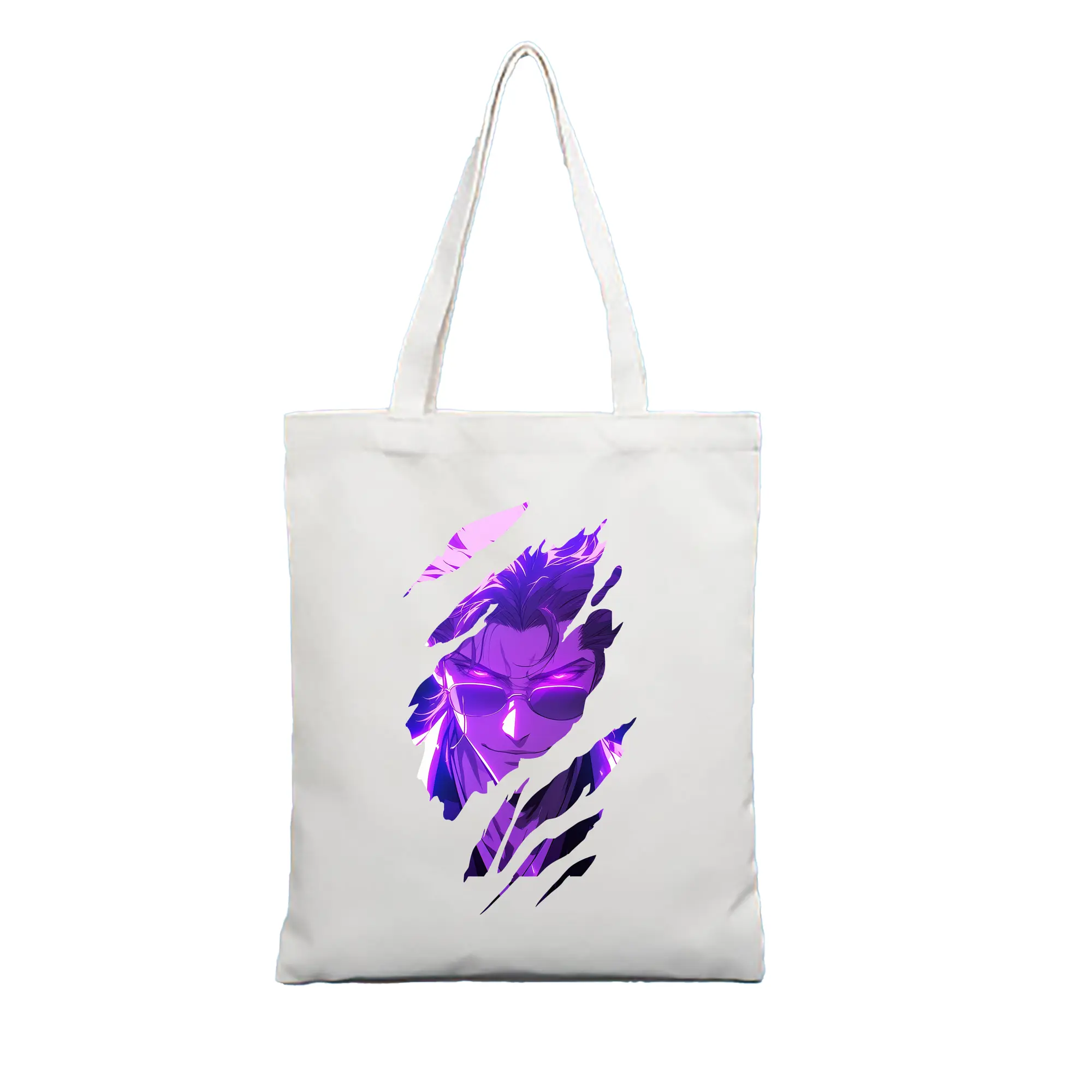 ブリーチ グッズ 藍染 惣右介 - 縦型キャンバス手提げバッグ（トートバッグ） ・ キャンバス素材 ・ ショッピング用 ・ 軽量 丈夫 お手入れ簡単