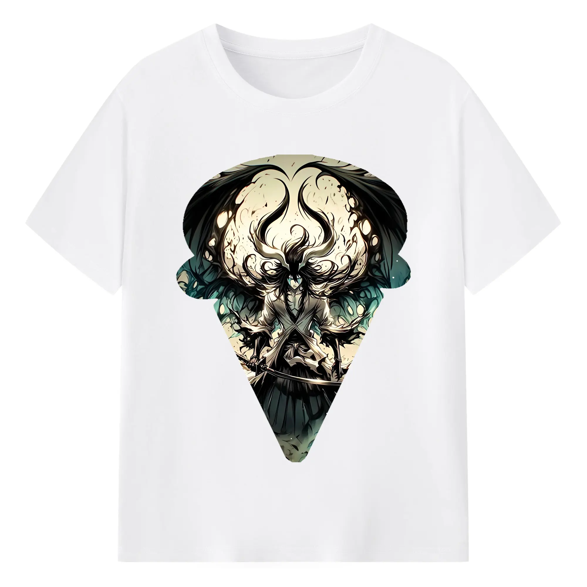 ブリーチ グッズ ウルキオラ・シファー - 綿100％ 半袖Tシャツ ・ フロントプリント ・ 快適 通気性 ・ 日常使い 散歩 スポーツ用