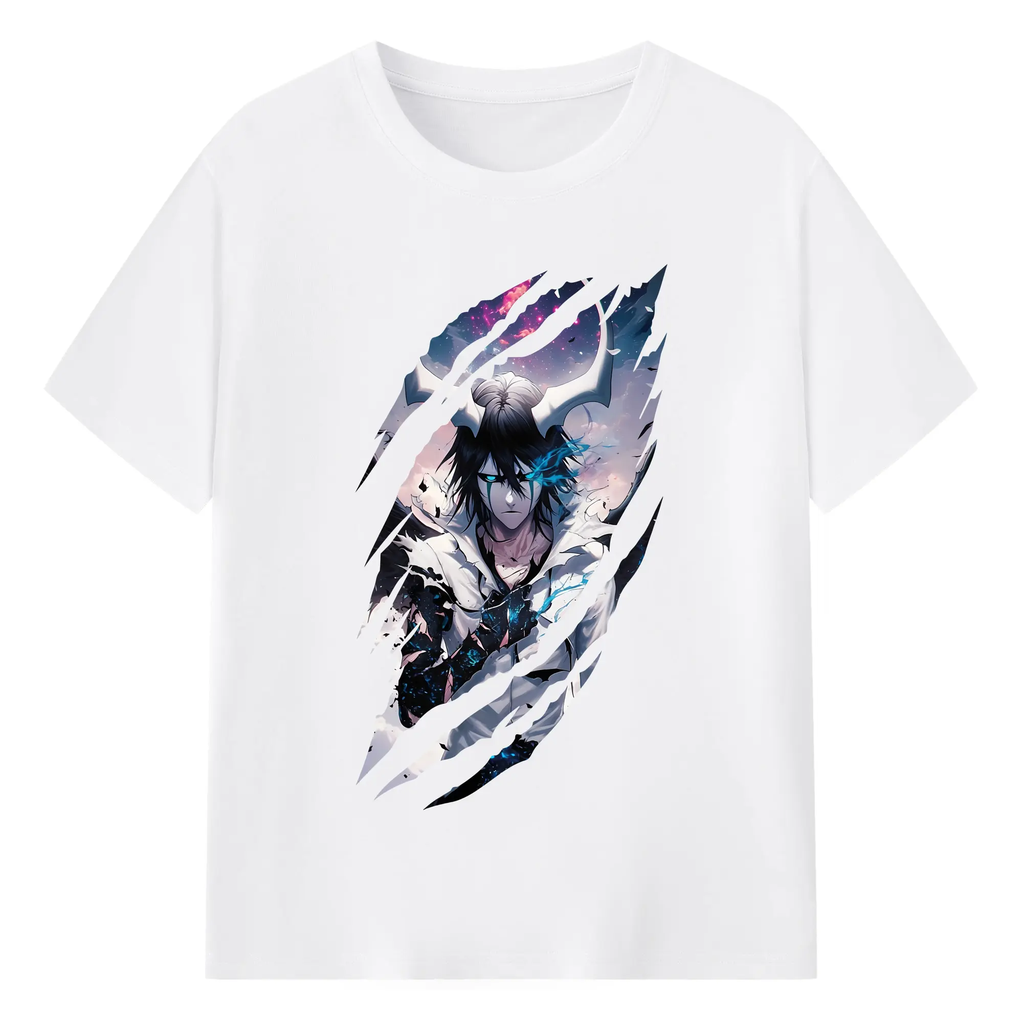 ブリーチ グッズ ウルキオラ・シファー - 綿100％ 半袖Tシャツ ・ フロントプリント ・ 快適 通気性 ・ 日常使い 散歩 スポーツ用