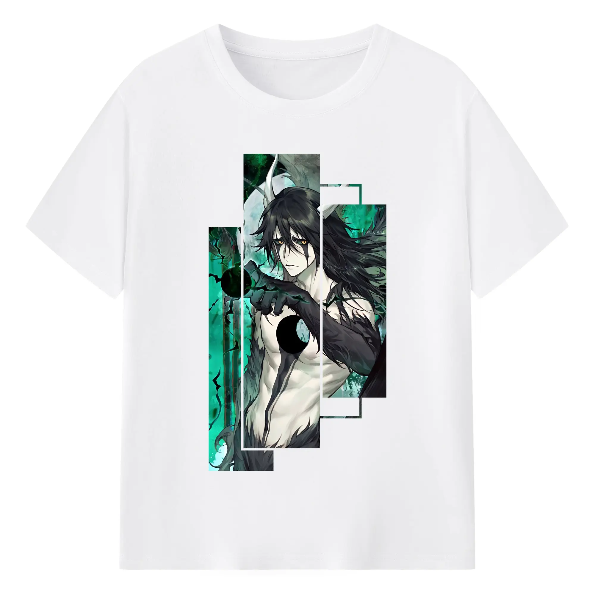 ブリーチ グッズ ウルキオラ・シファー - 綿100％ 半袖Tシャツ ・ フロントプリント ・ 快適 通気性 ・ 日常使い 散歩 スポーツ用