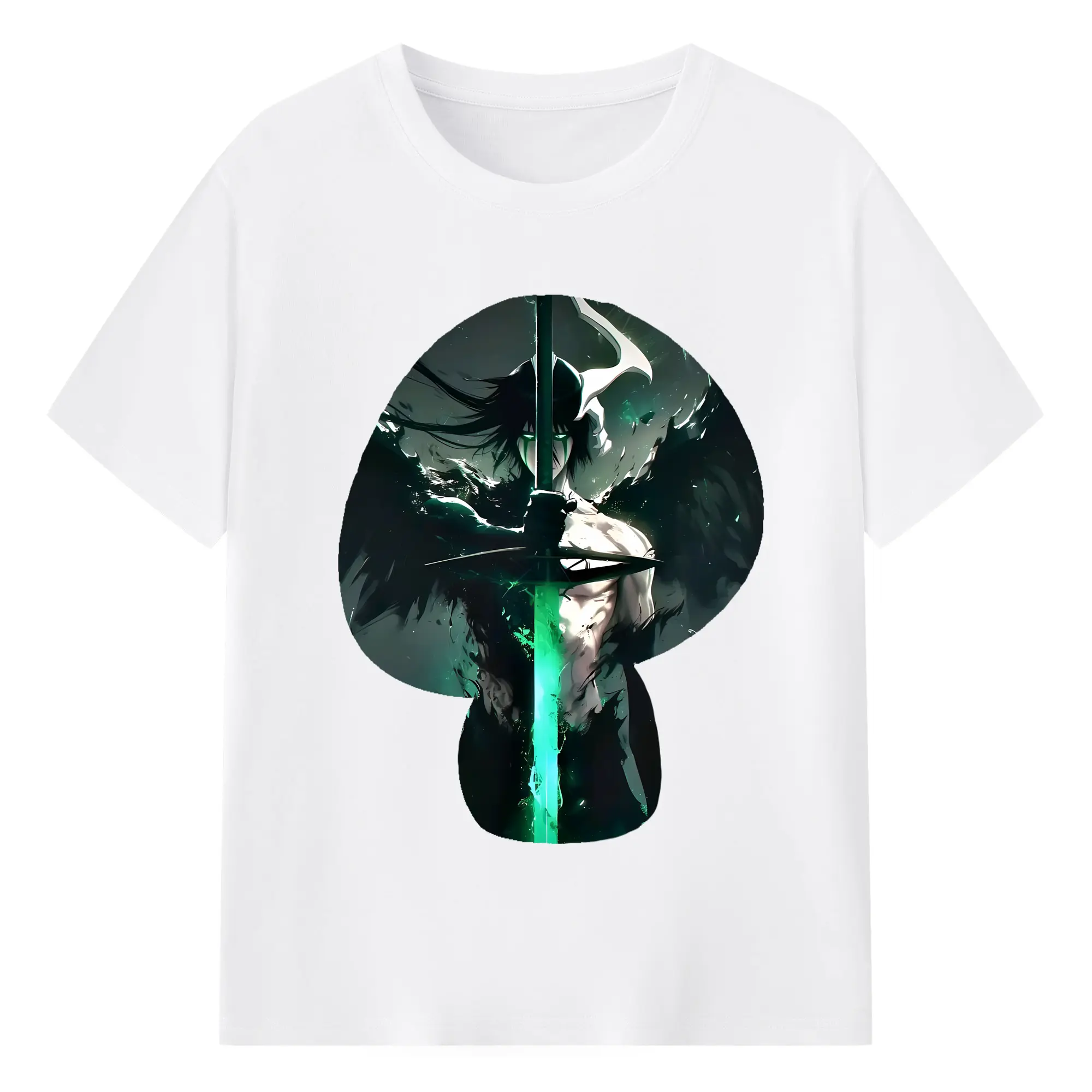 ブリーチ グッズ ウルキオラ・シファー - 綿100％ 半袖Tシャツ ・ フロントプリント ・ 快適 通気性 ・ 日常使い 散歩 スポーツ用