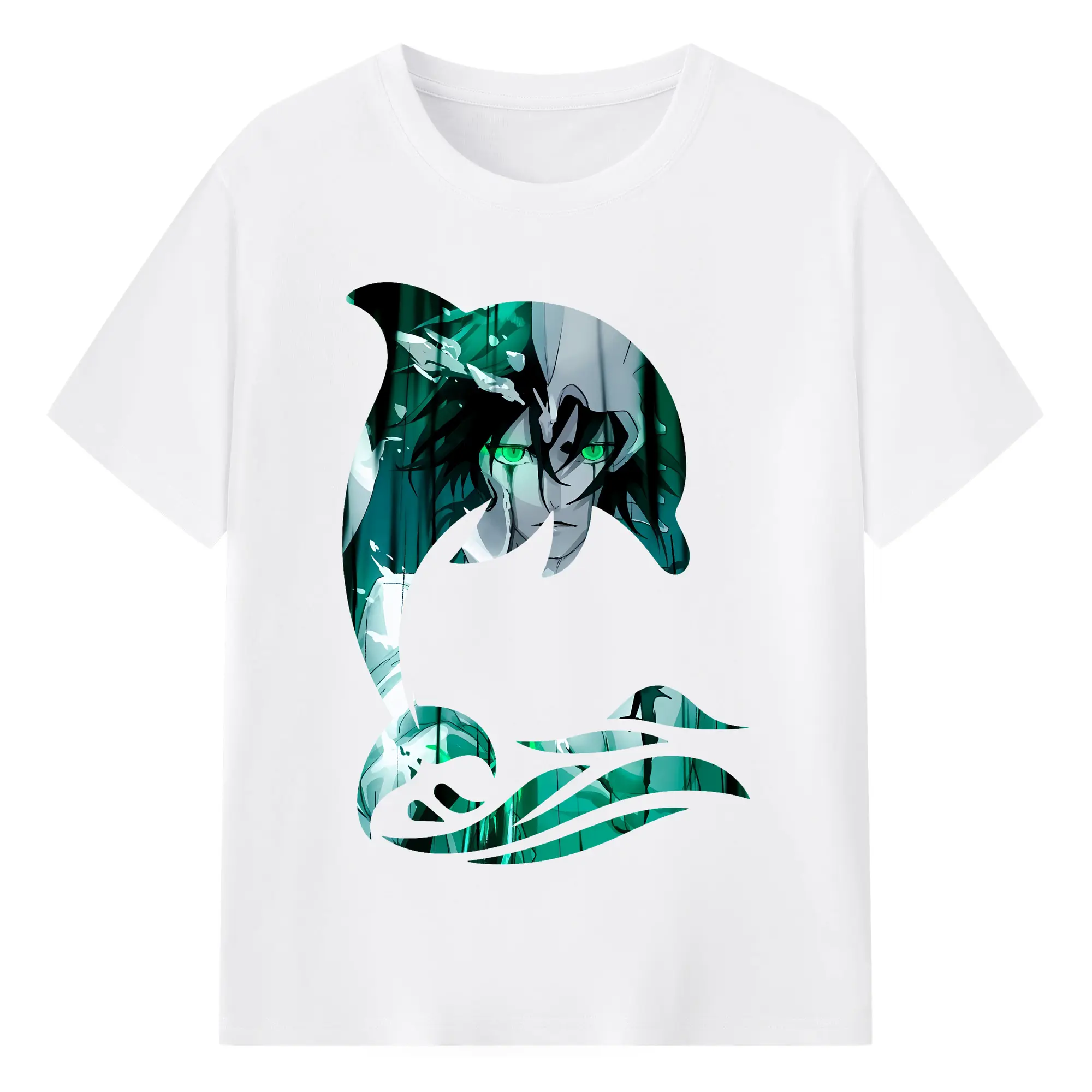 ブリーチ グッズ ウルキオラ・シファー - 綿100％ 半袖Tシャツ ・ フロントプリント ・ 快適 通気性 ・ 日常使い 散歩 スポーツ用